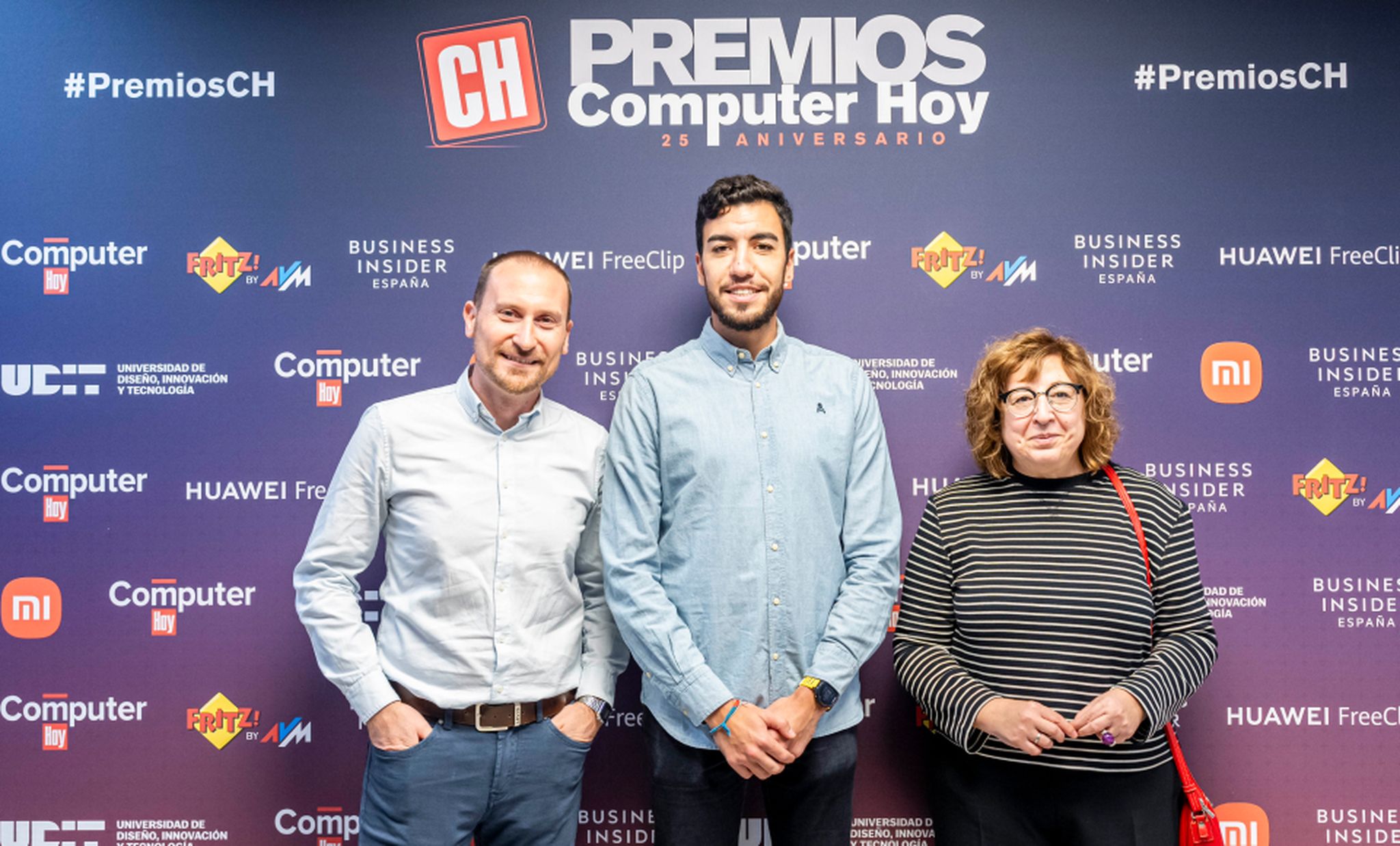 De izquierda a derecha: Iván Muñoz, responsable de Audiencias en Computer Hoy; Roi Ferro, senior account executive de BCW, y Susana Herreros, branded content en Axel Springer España.