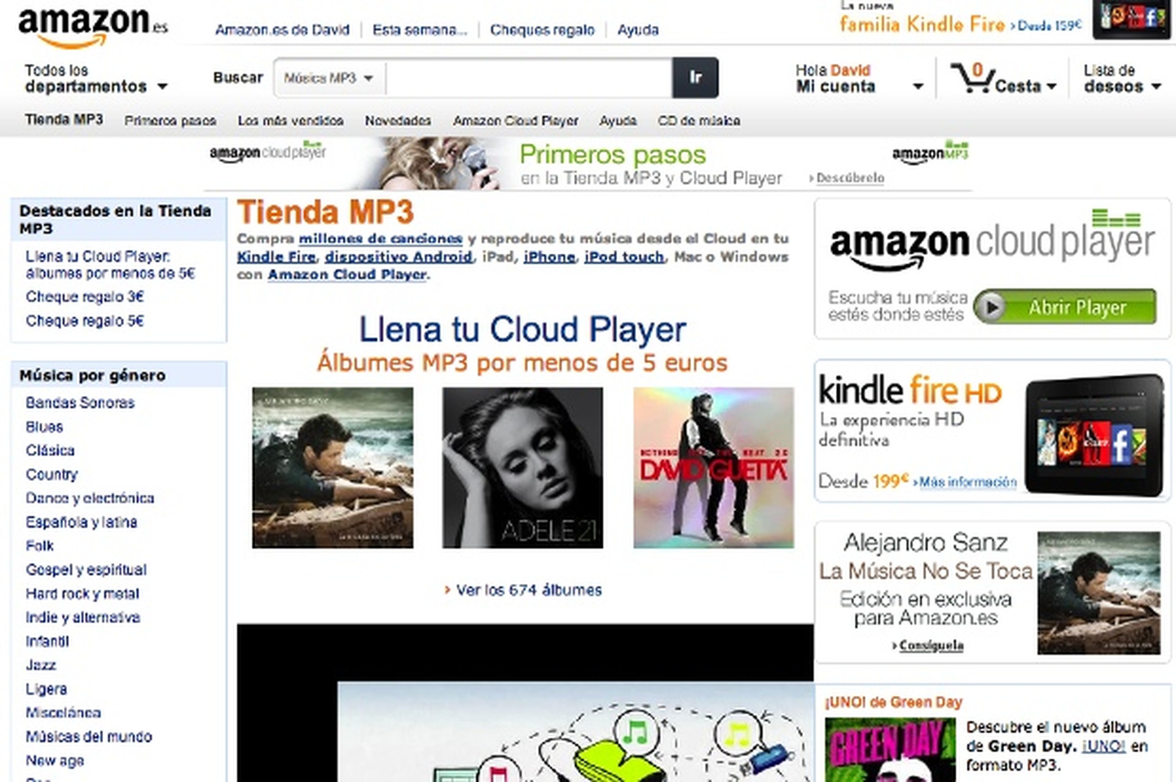 Tienda de Mp3 de Amazon