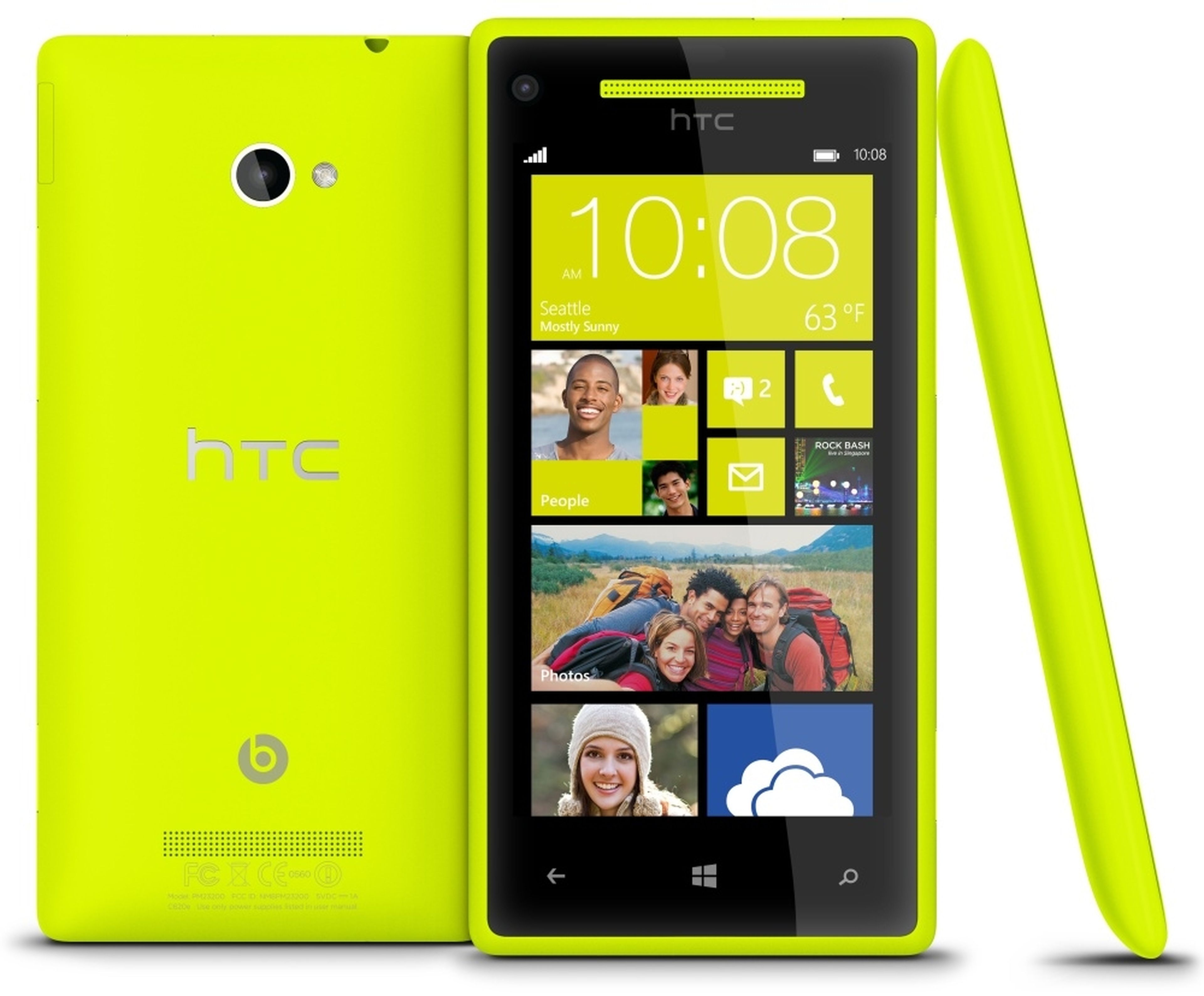 Los colores del nuevo HTC Windows Phone 8X son muy dinámicos.