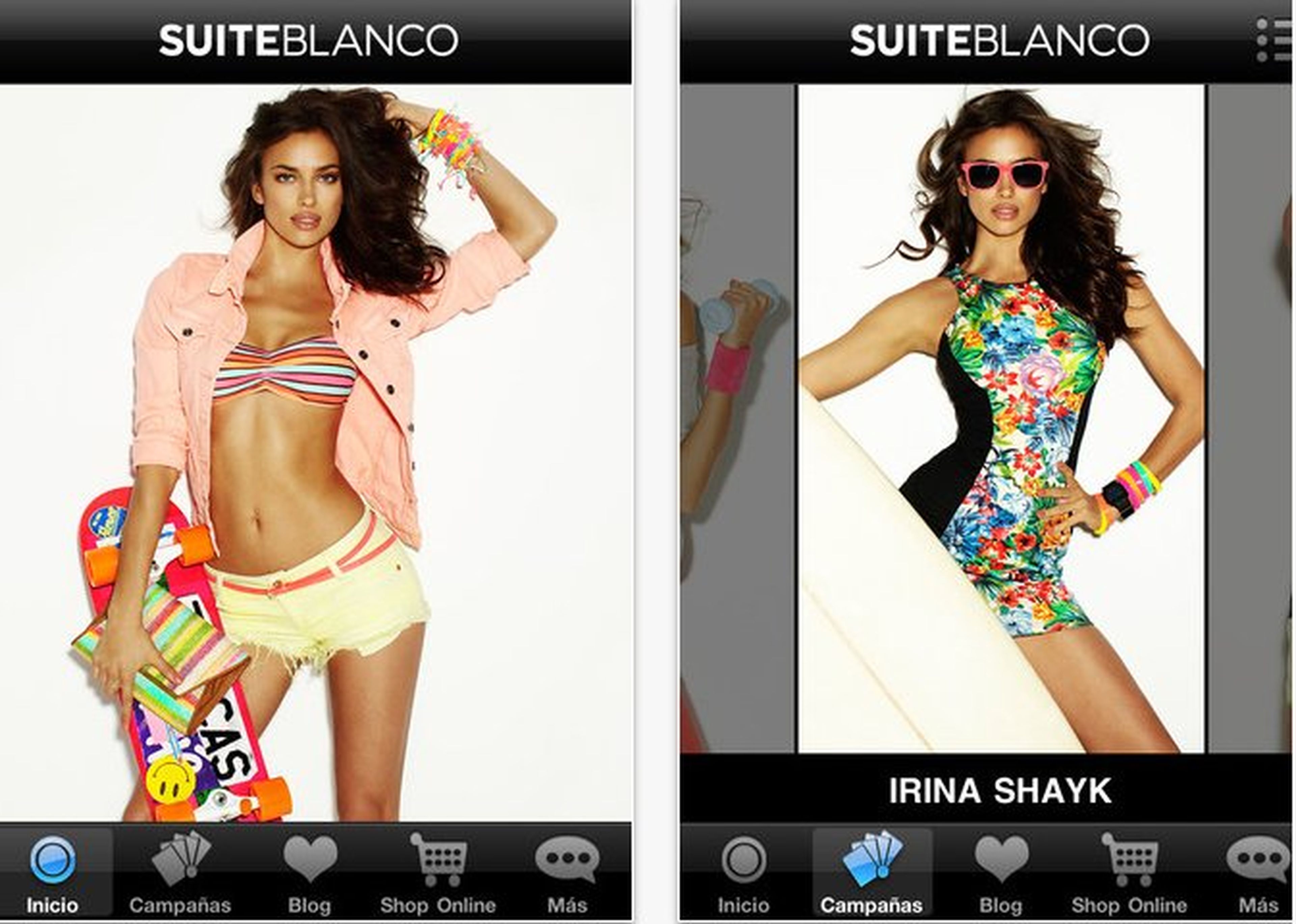 Interfaz app Blanco