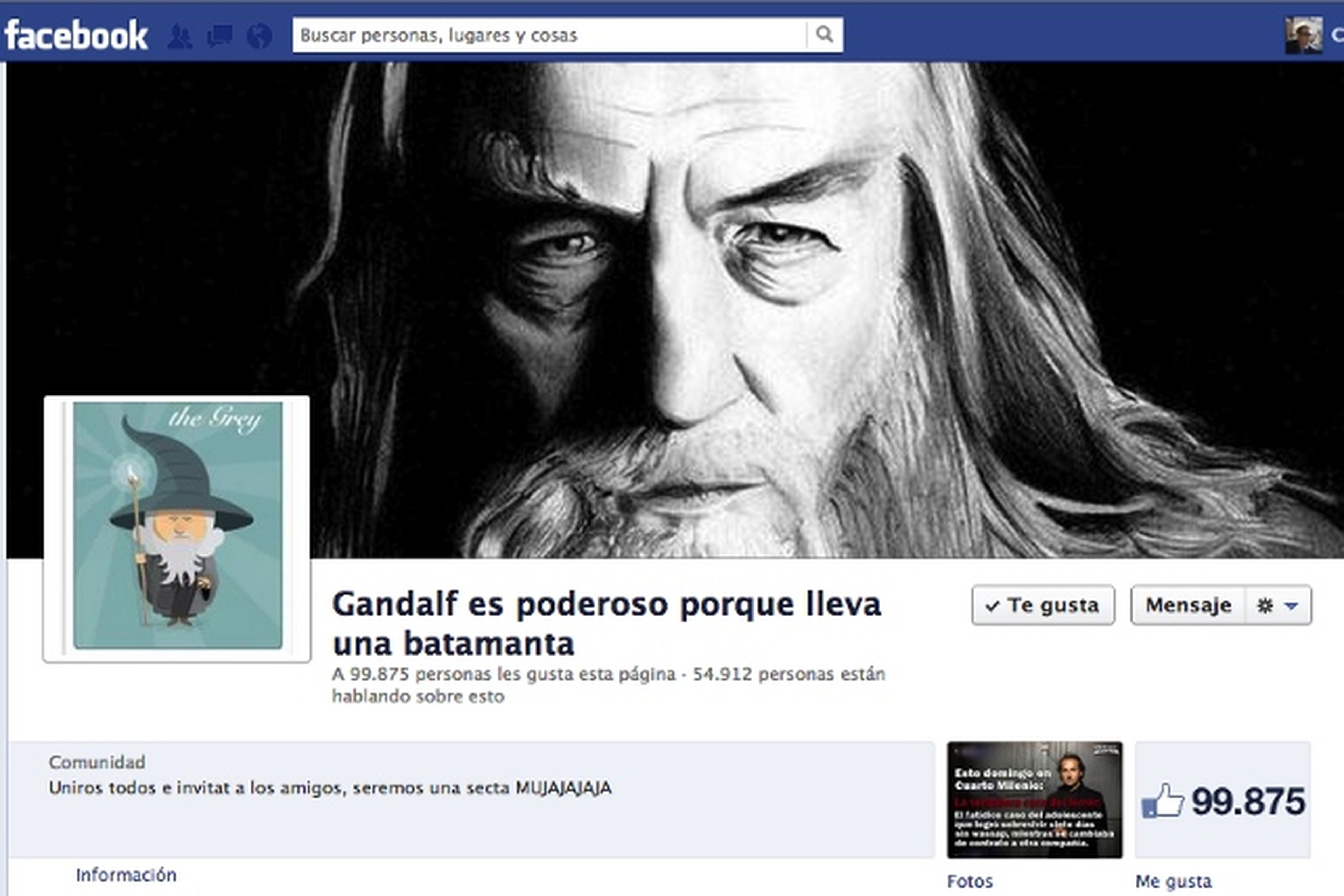 Grupo Gandalf es poderoso porque lleva batamanta en Facebook