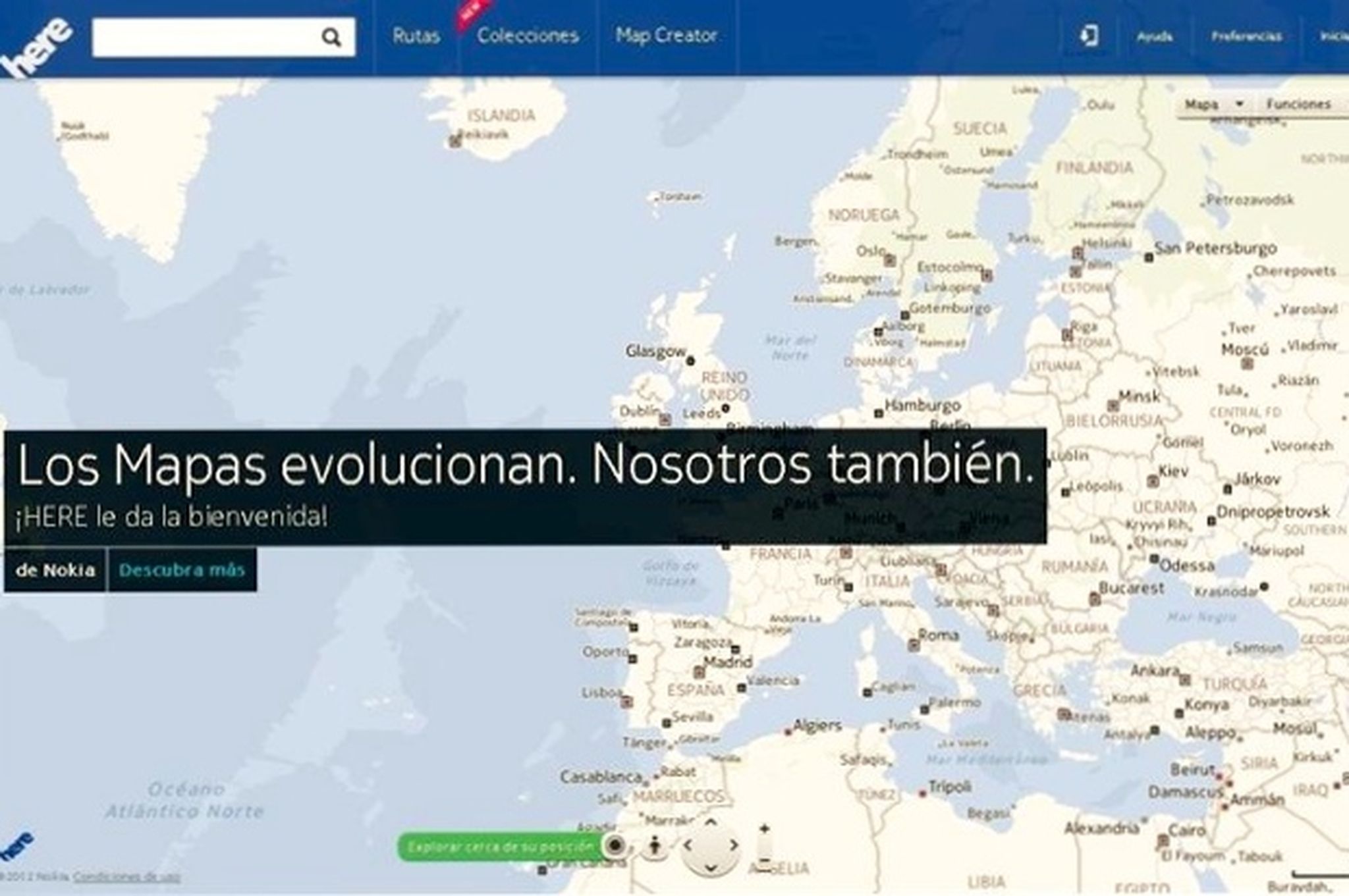 Here, la nueva app de mapas de Nokia