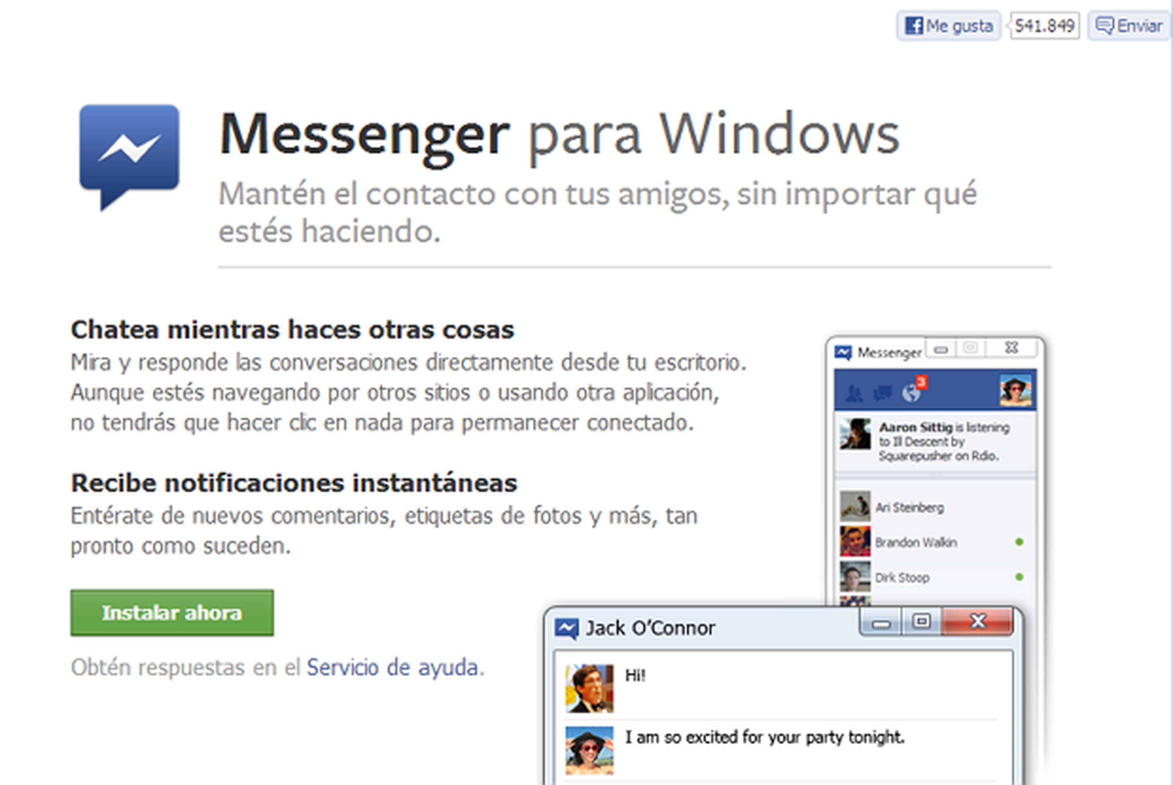 Messenger para Facebook
