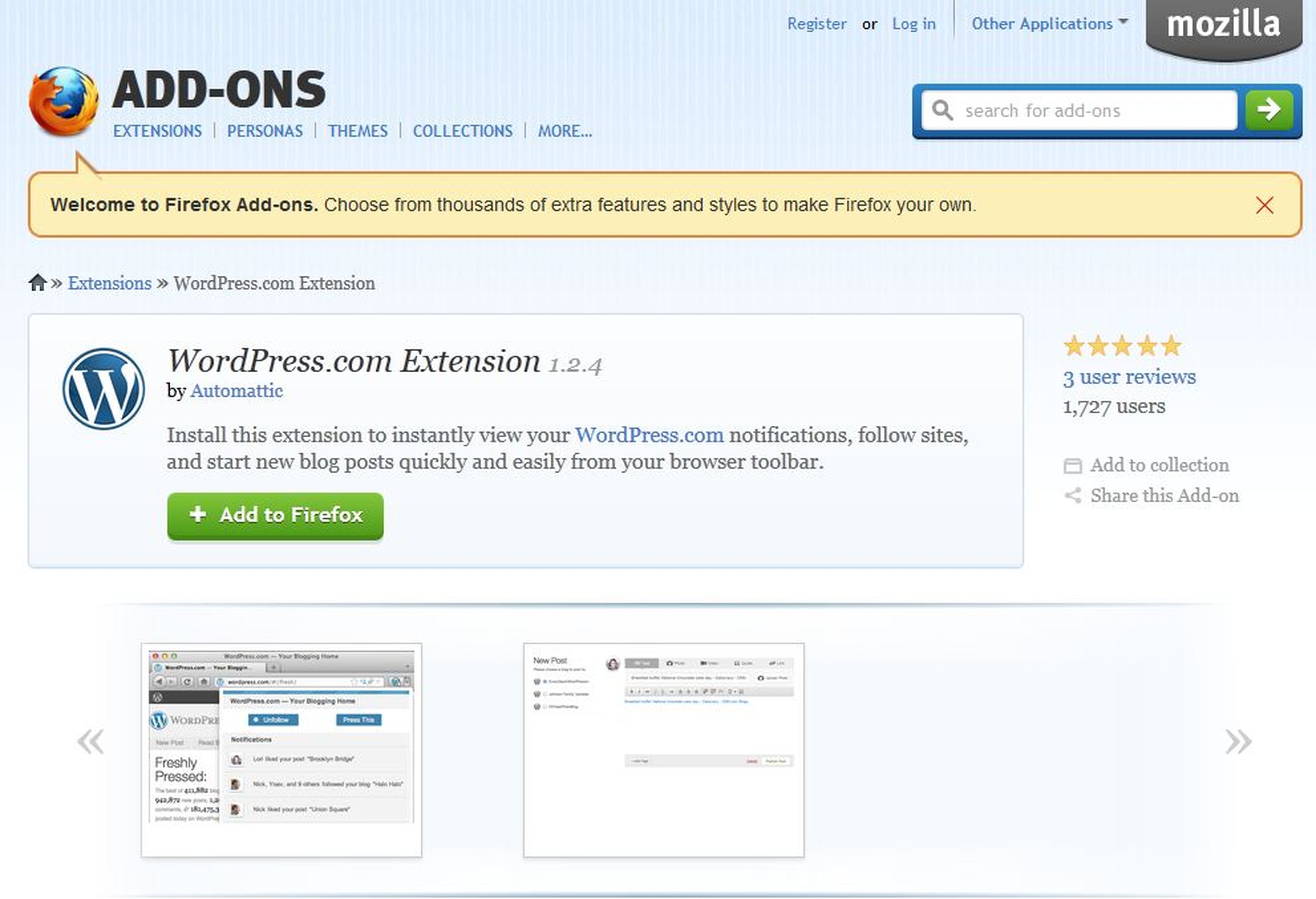 extension wordpress firefox