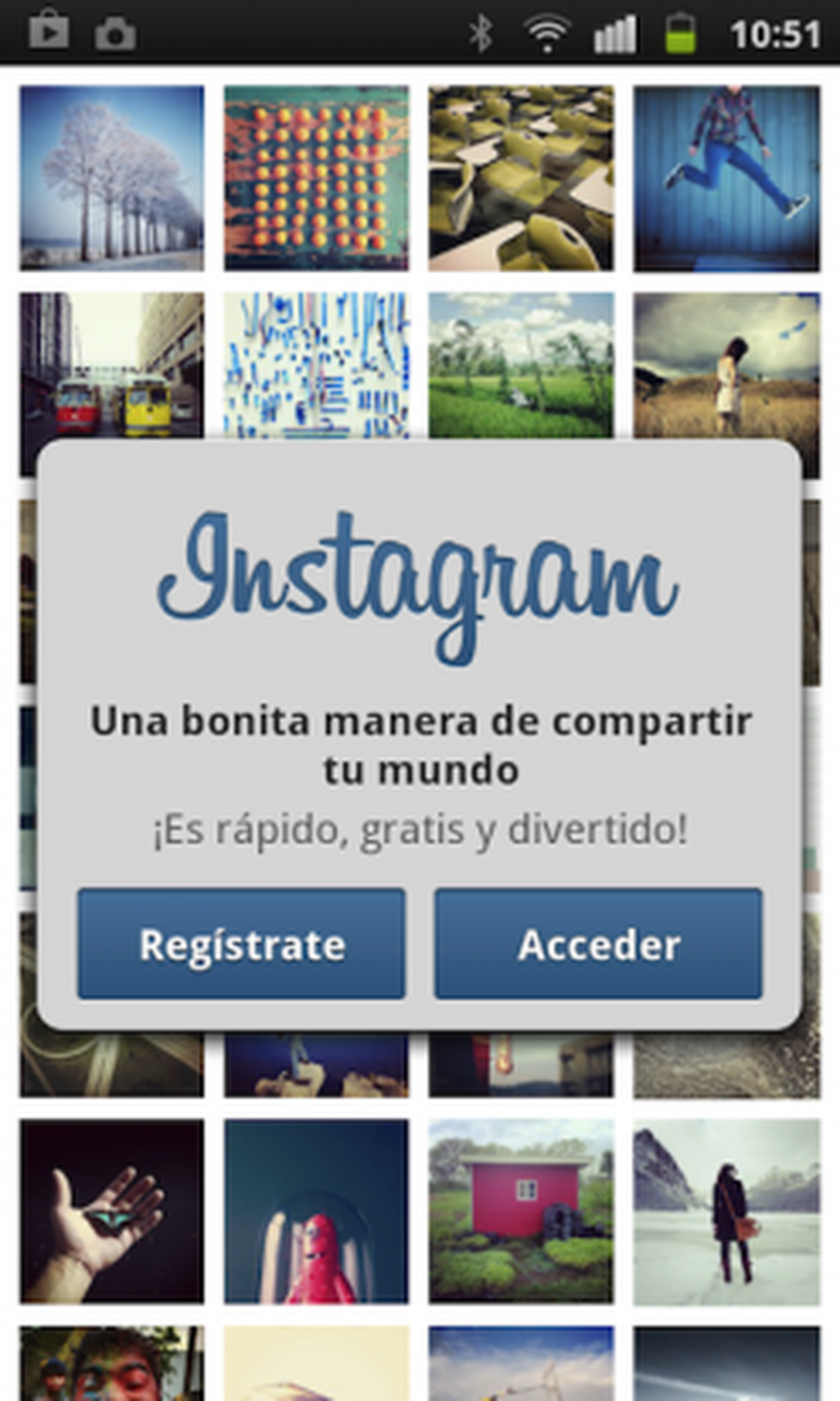 Descarga, instala y regístrate en Instagram