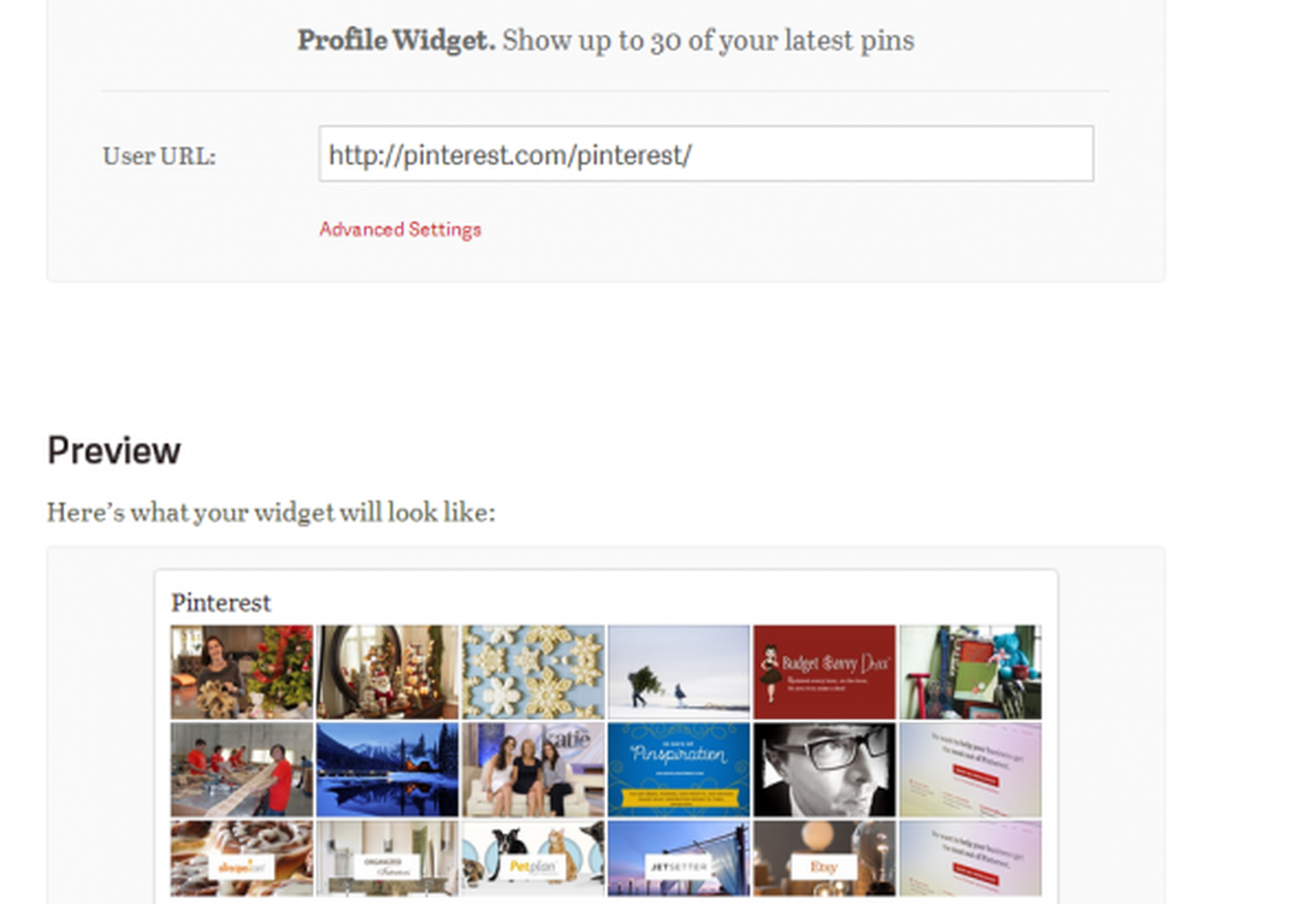 Insertar un widget de Pinterest en tu blog