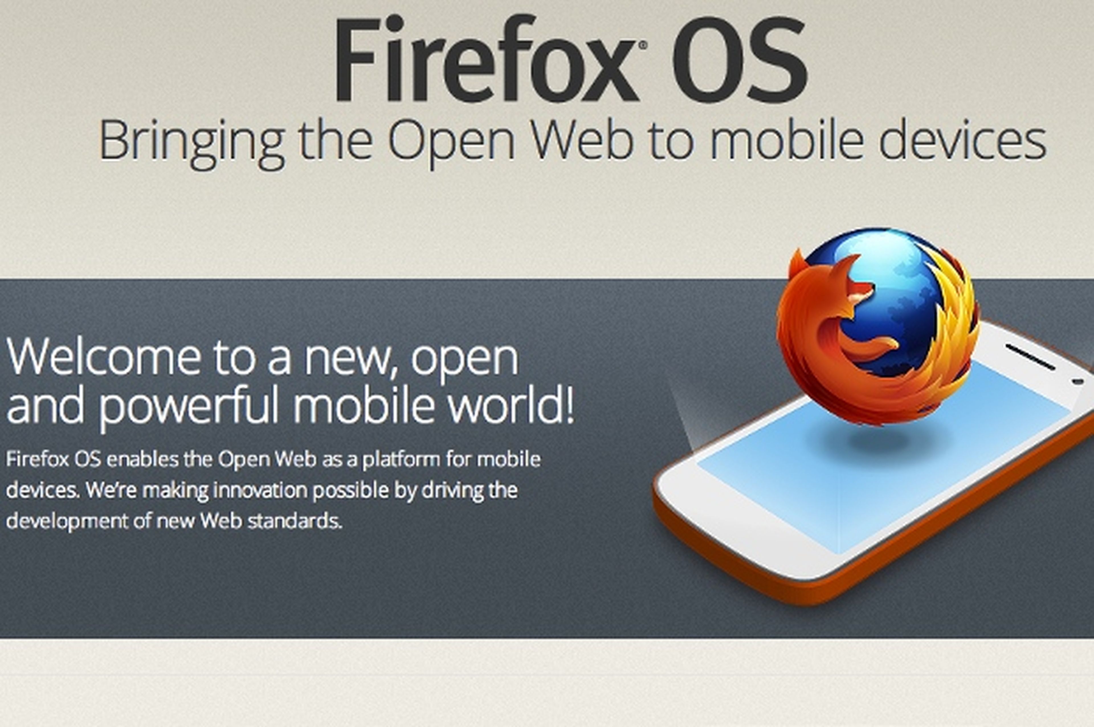 Firefox OS, un nuevo sistema operativo para móviles de la fundación Mozilla