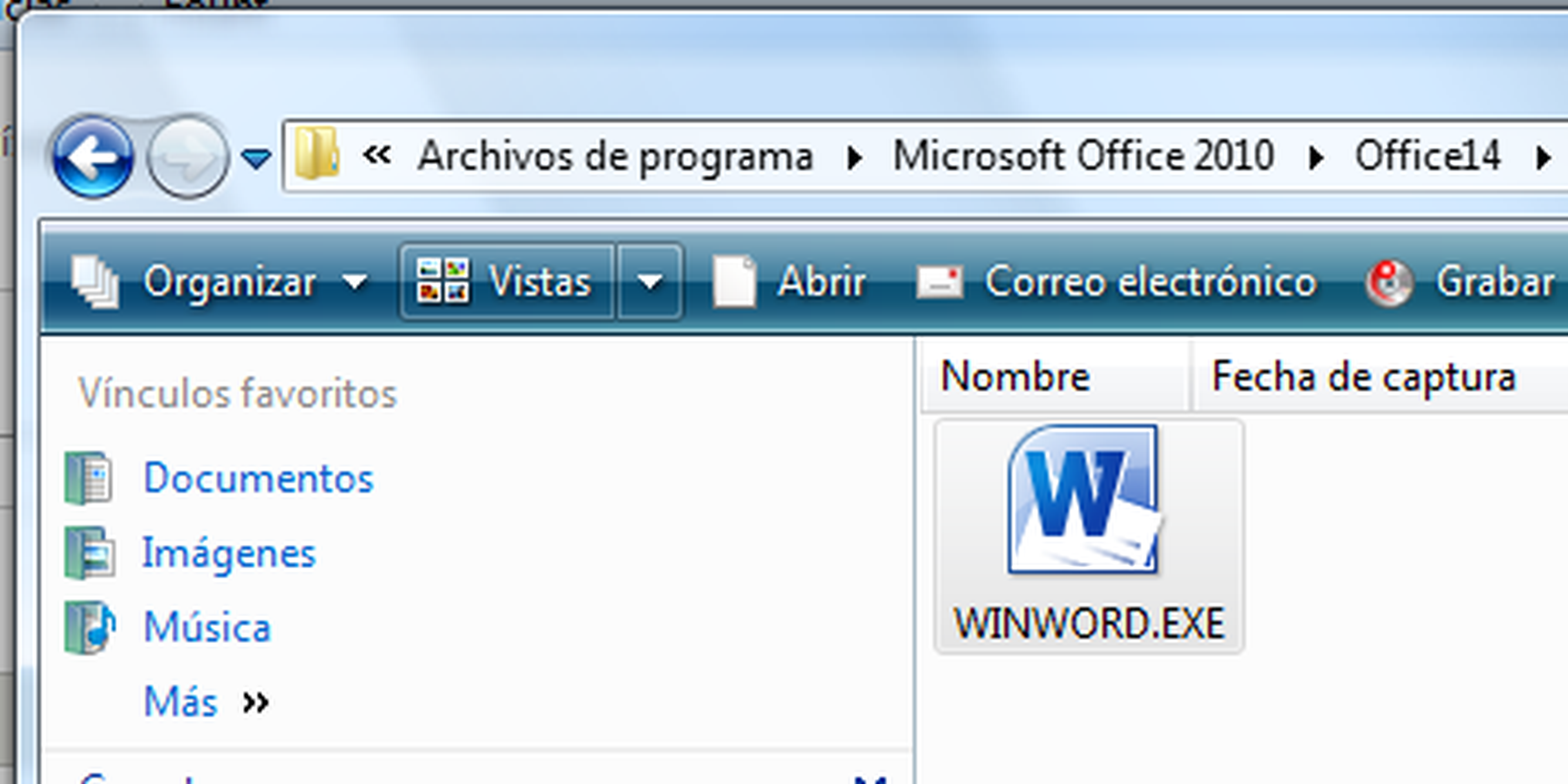 Ejecutable de Word