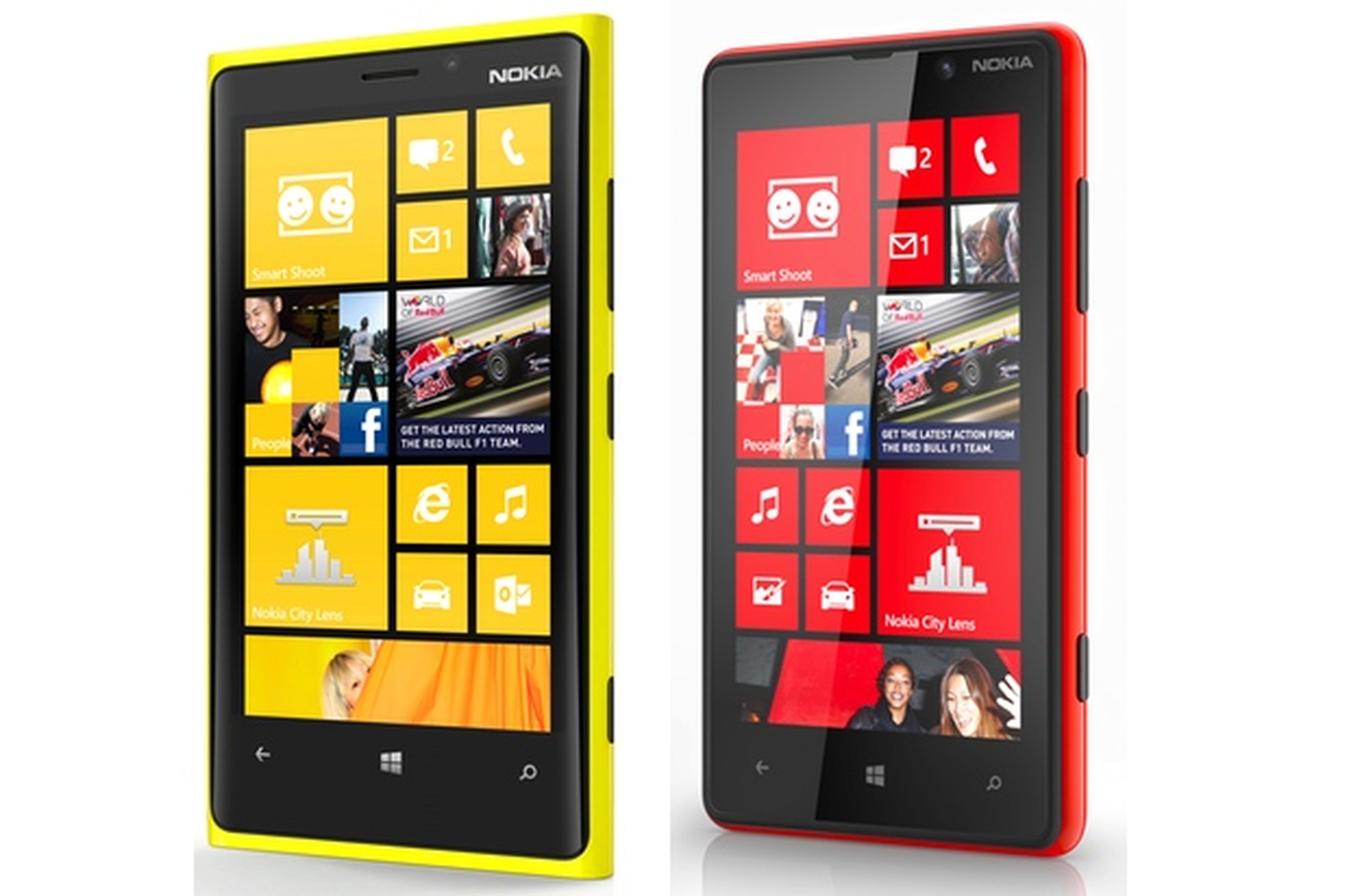 Nokia Lumia 920 y 820 con Windows Phone 8