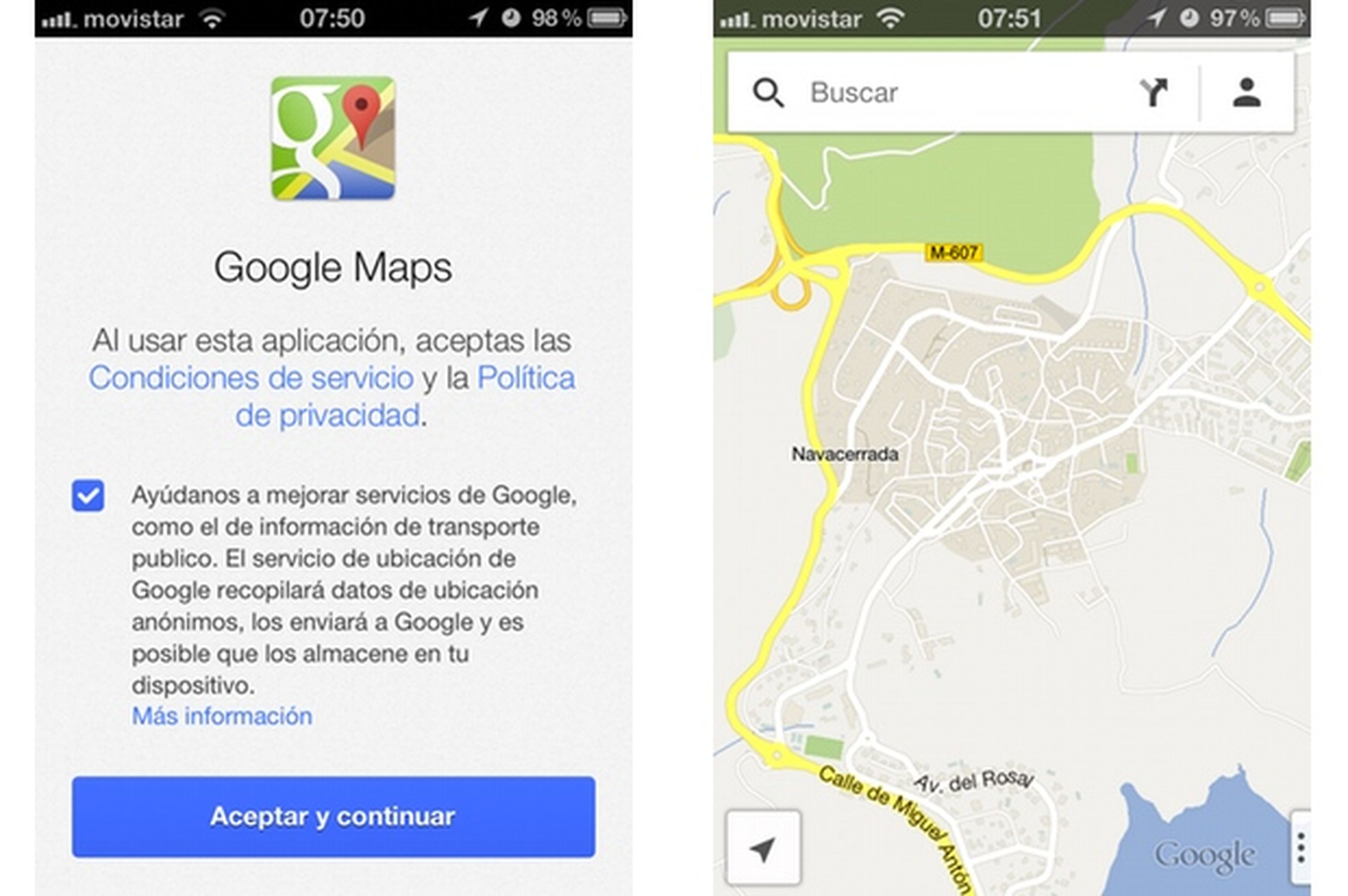 La app de Google Maps para iOS ya está disponible