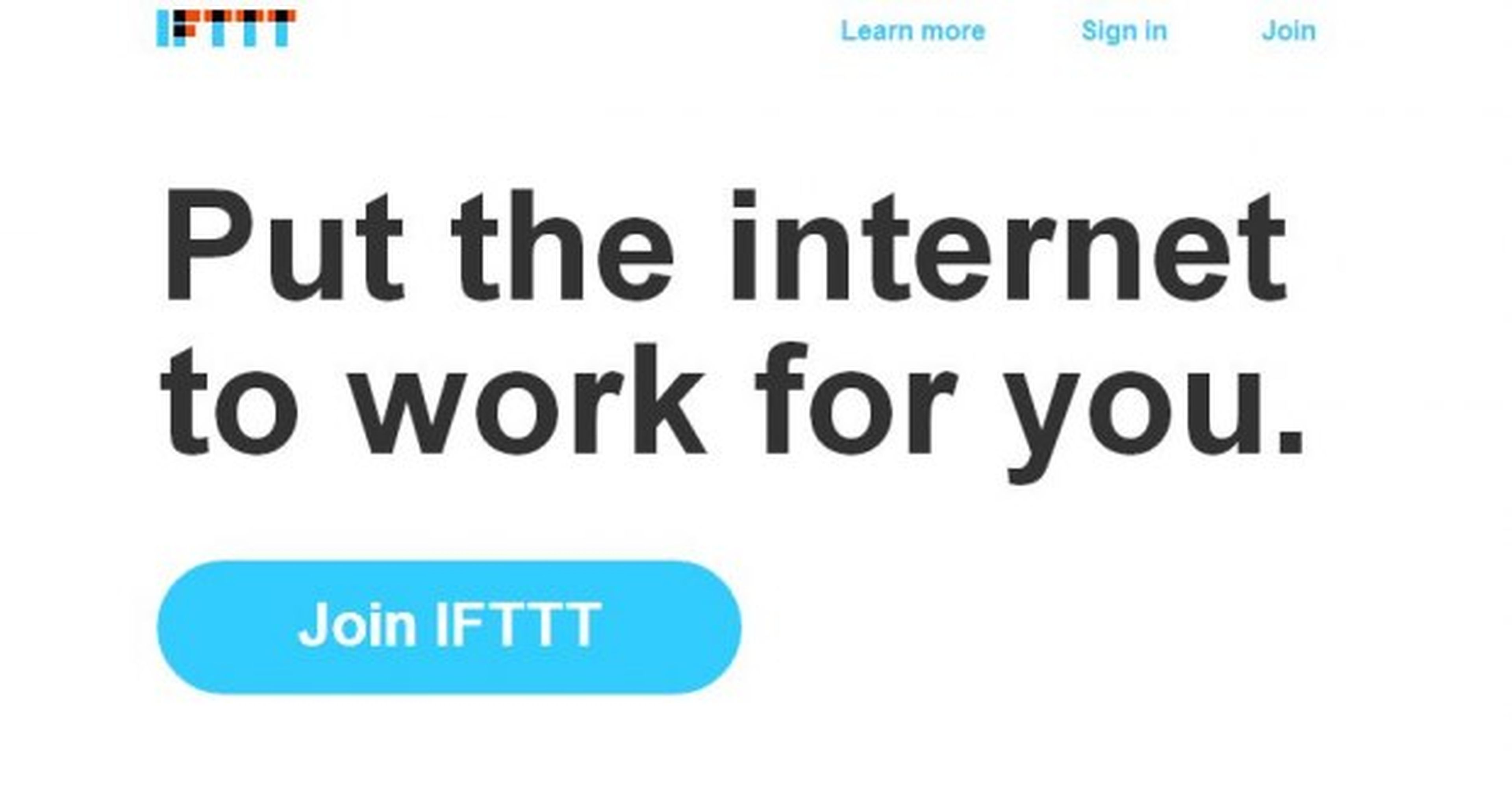 ingresa en IFTTT