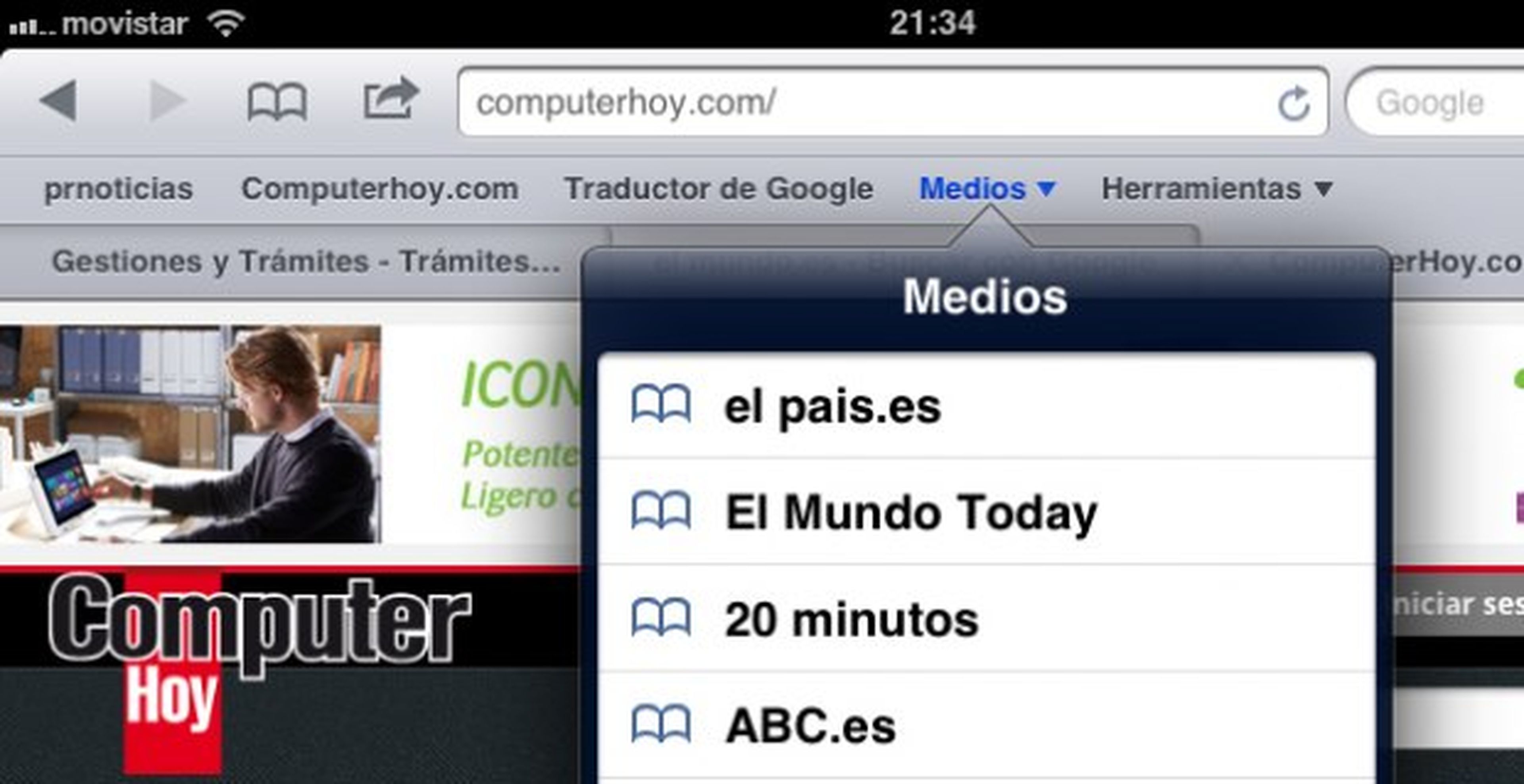 Organiza tus favoritos en Safari para iOS