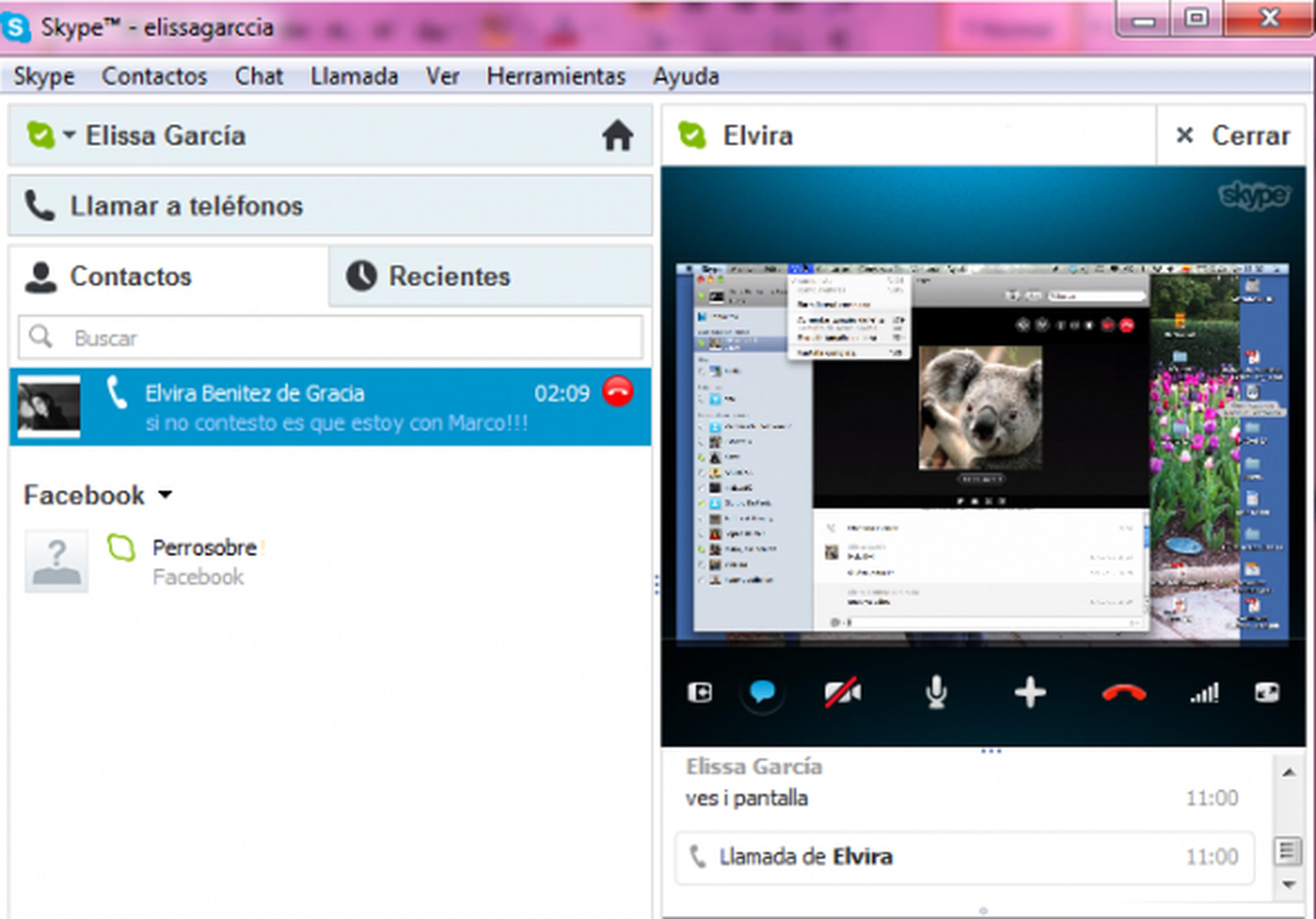 compartir pantalla skype