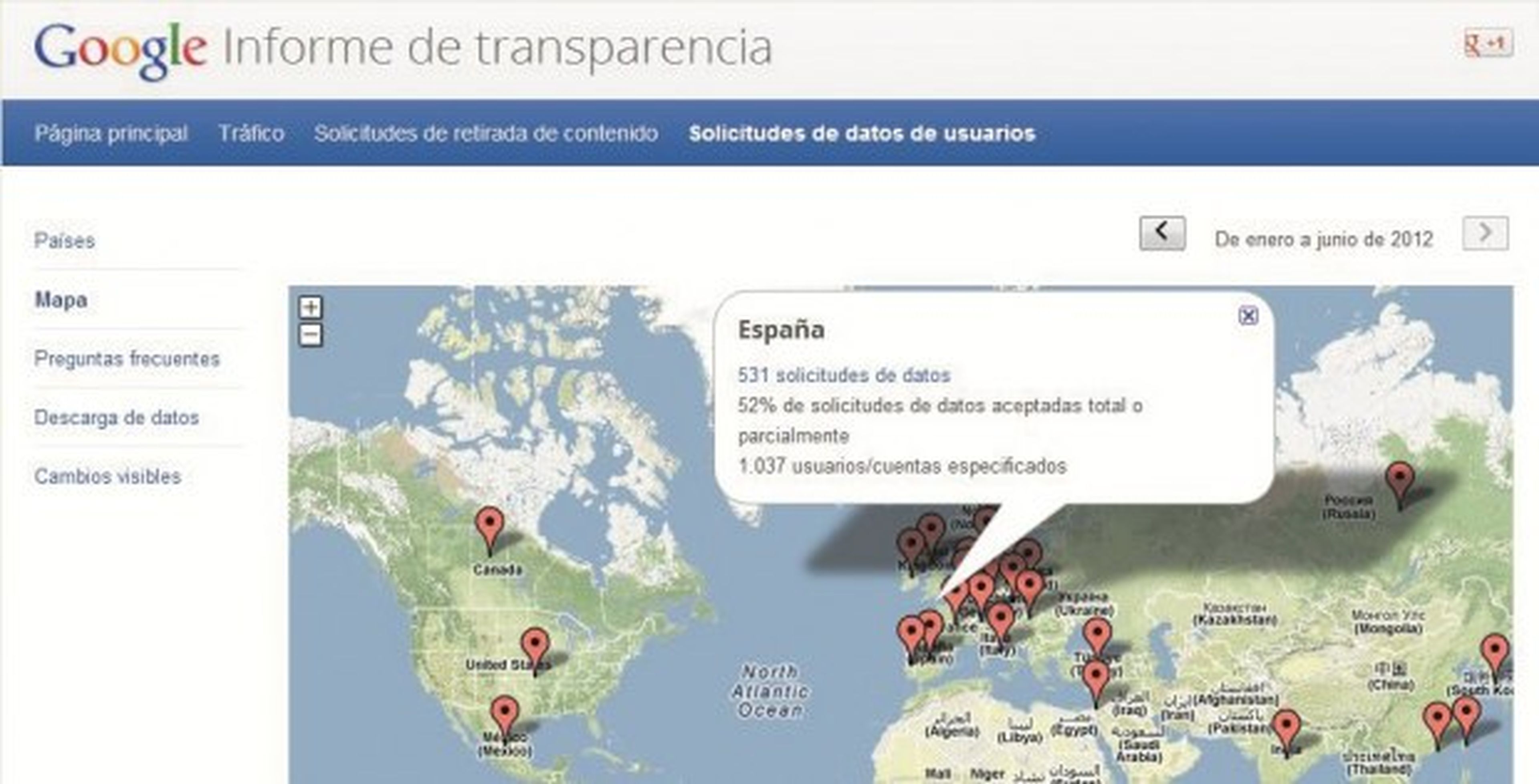 España es el país con mayor número de peticiones de retirada de contenidos a Google.