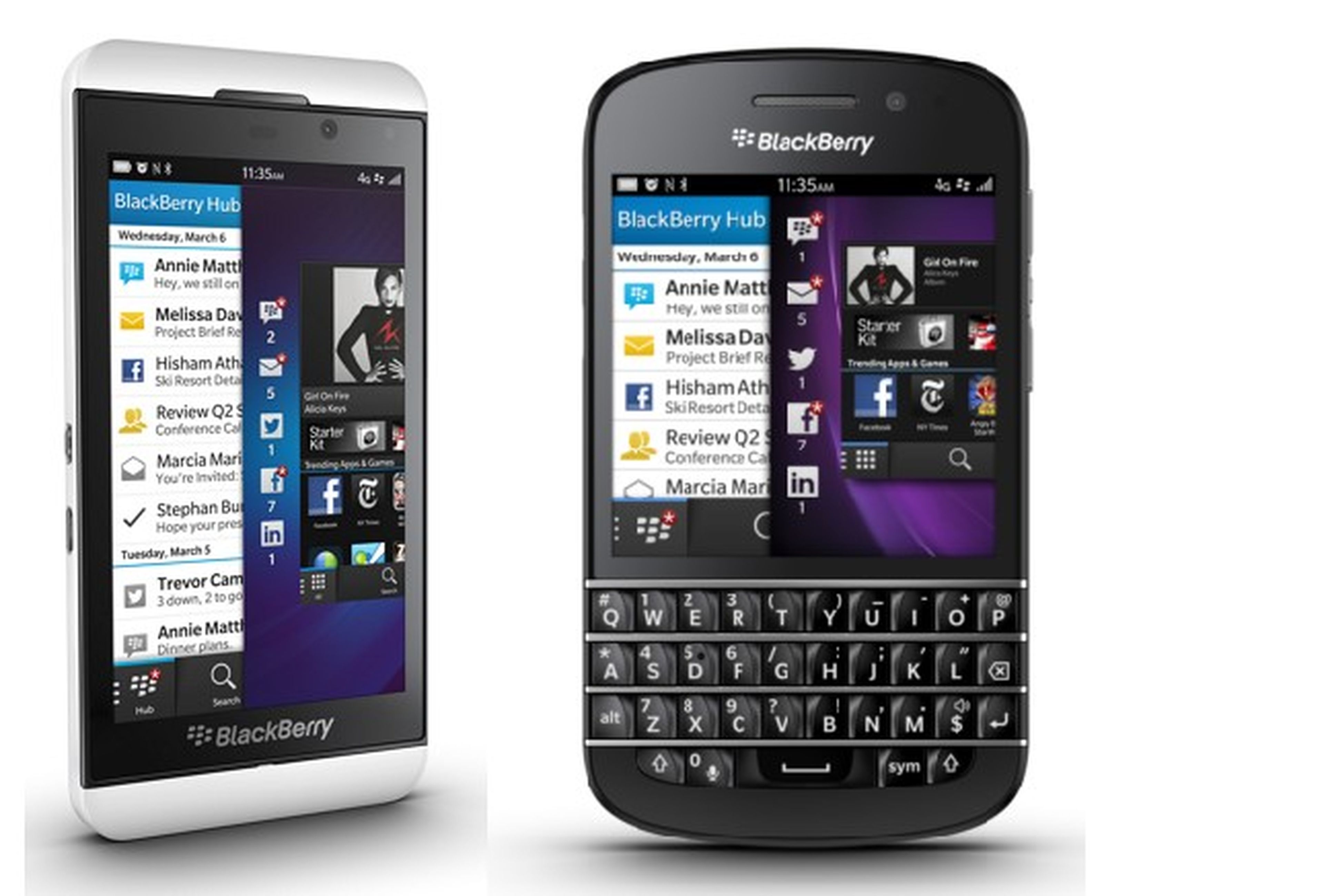BlackBerry, Z10 y Q10