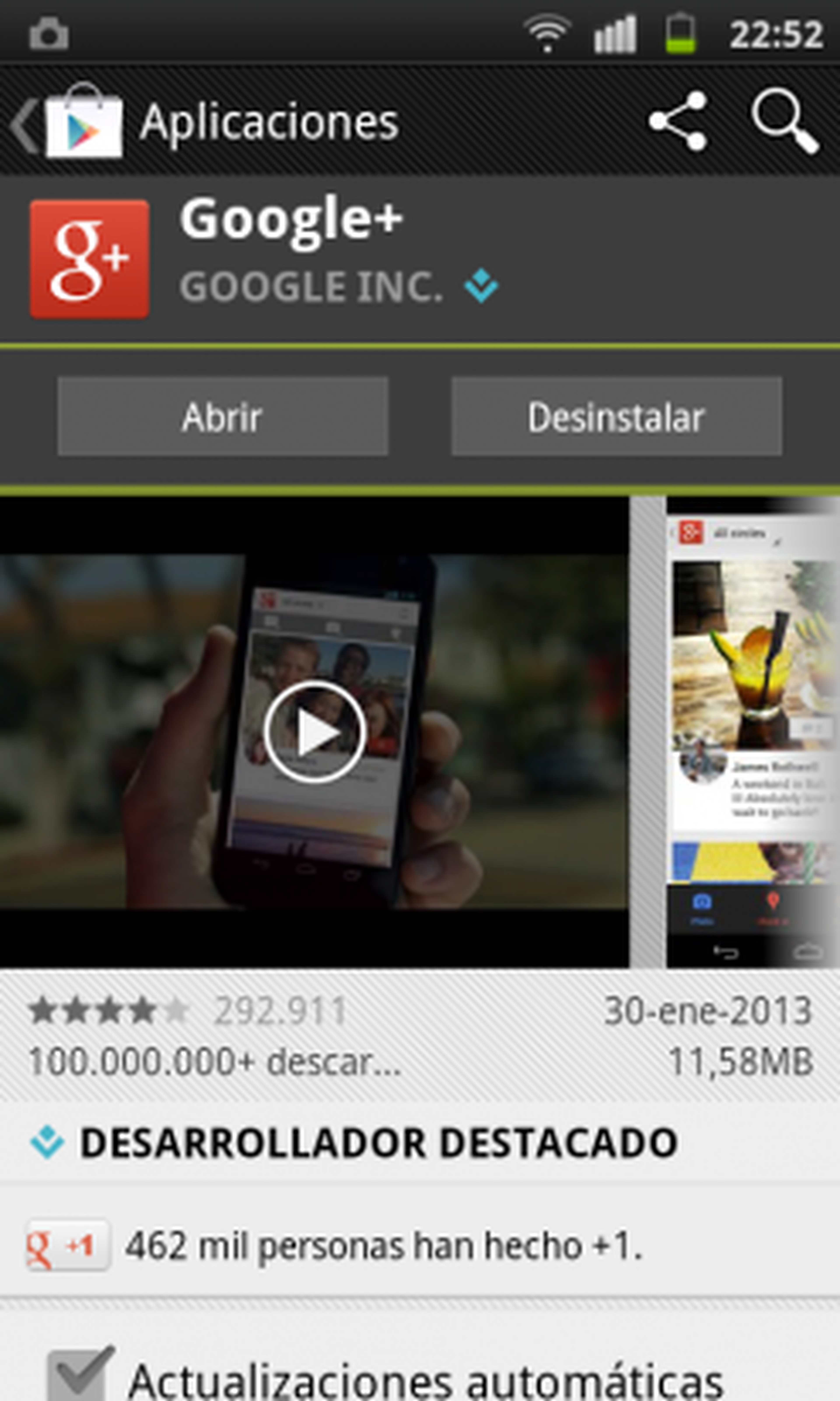 Descarga e instala la app de Google Plus