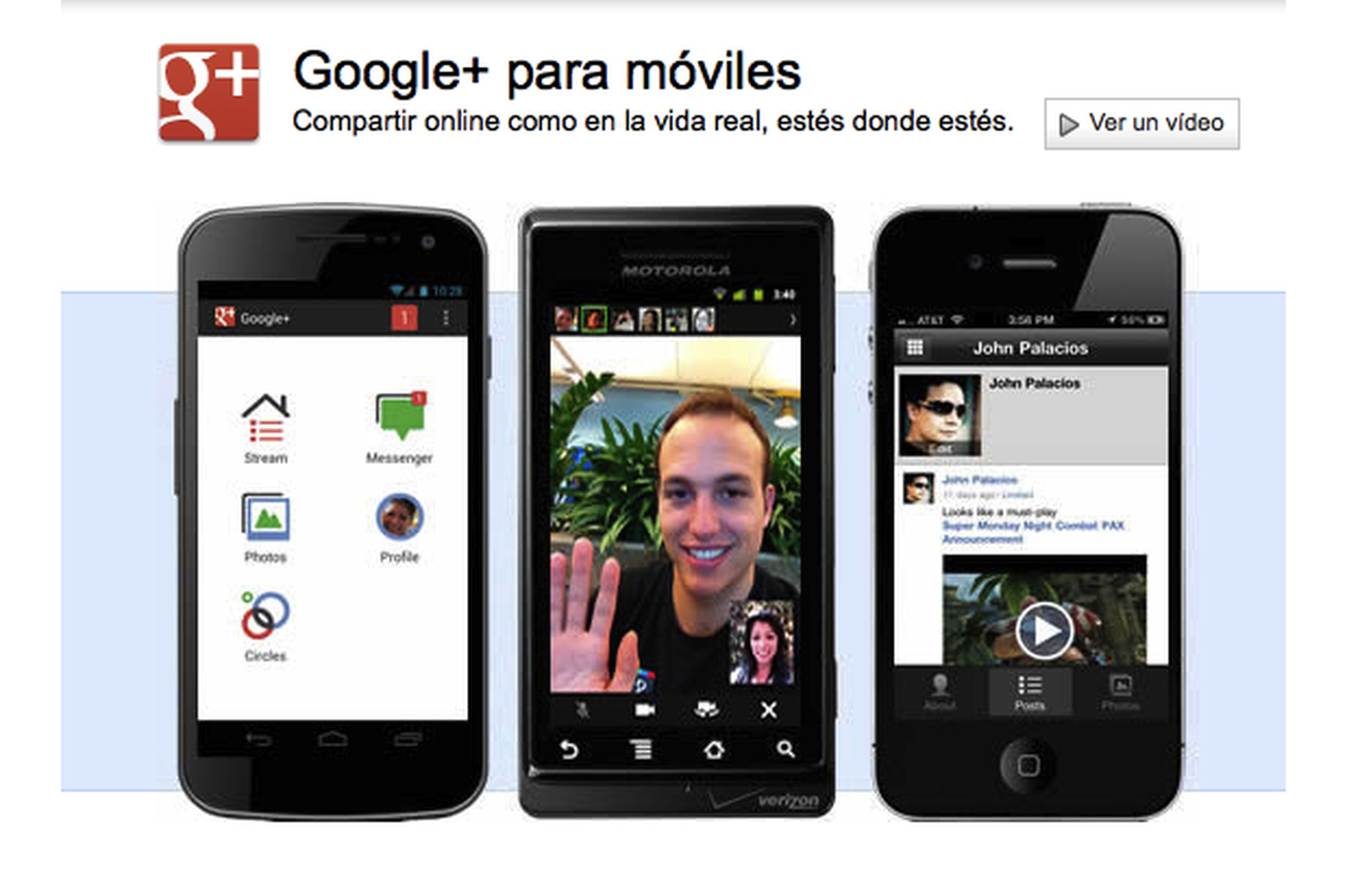 Configura la app de Google Plus en tu móvil o tablet