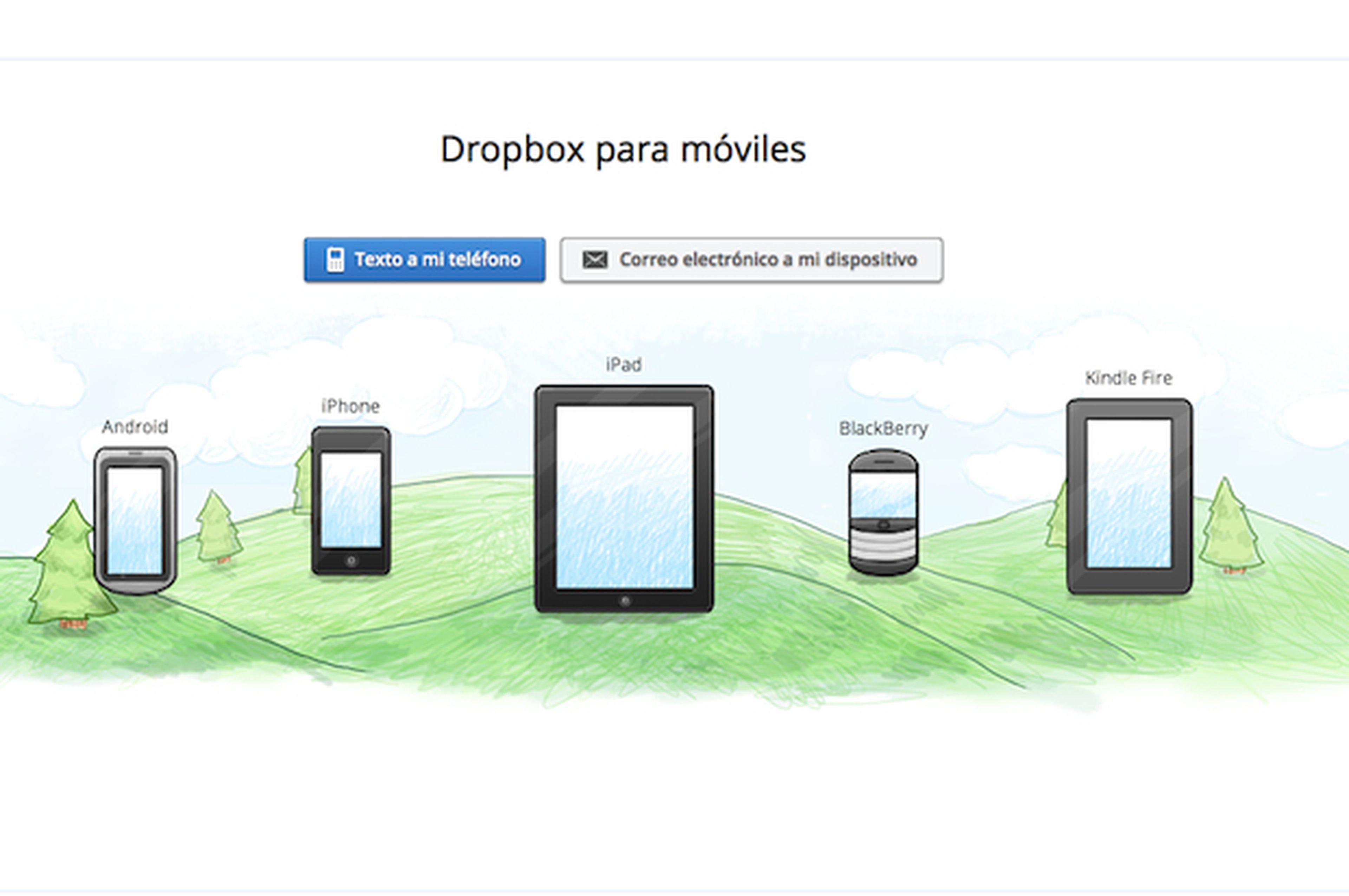 Configura la app de Dropbox en tu móvil o tablet