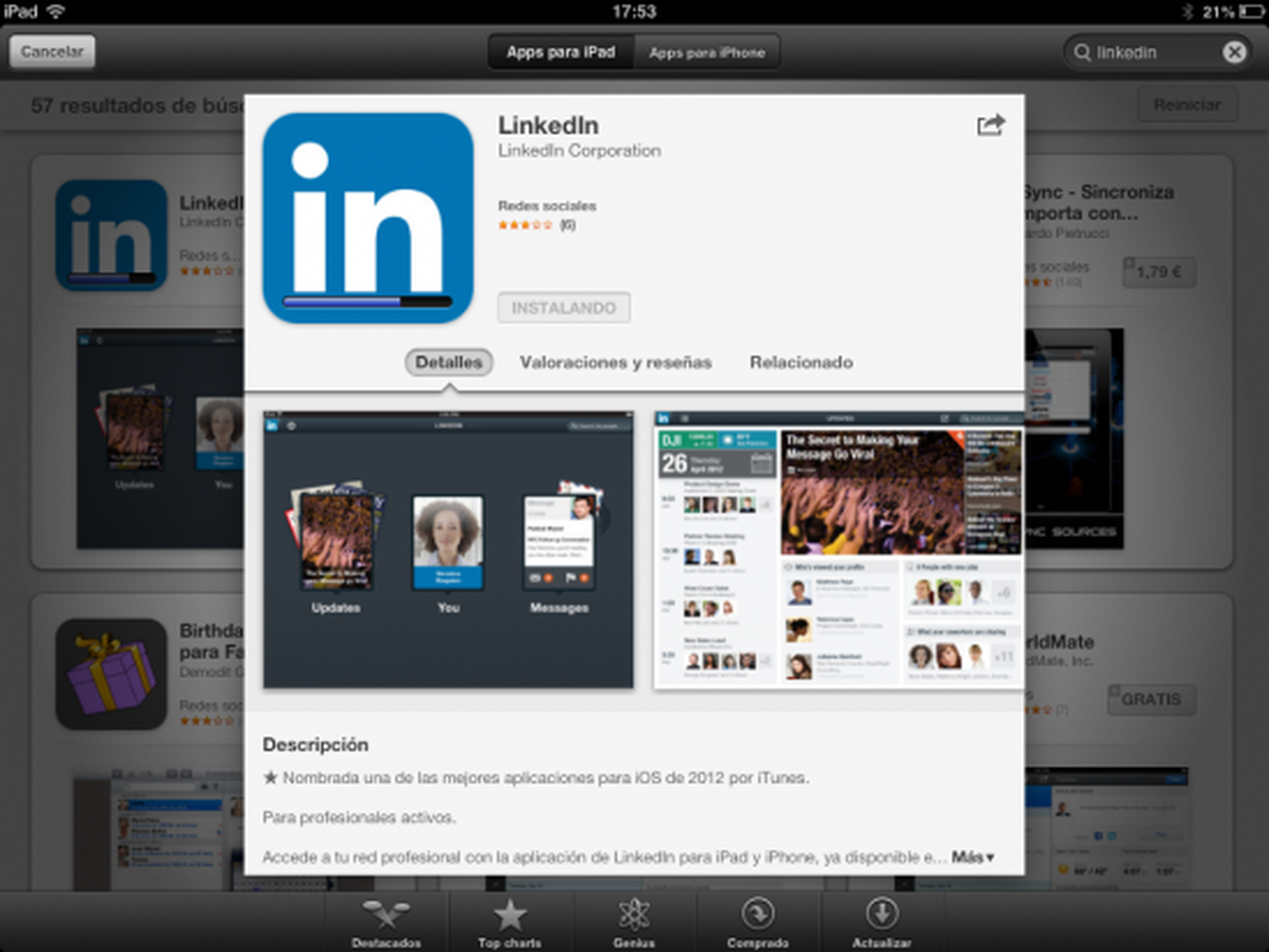 Descarga la app de LinkedIn de App Store