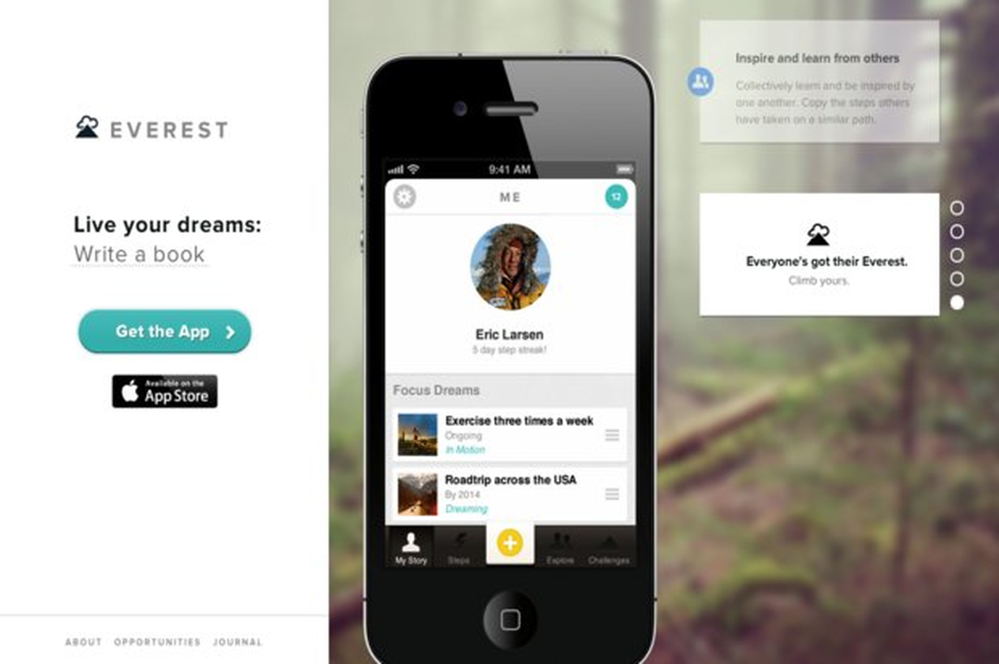 Everest, la app que te ayuda a conseguir tus sueños
