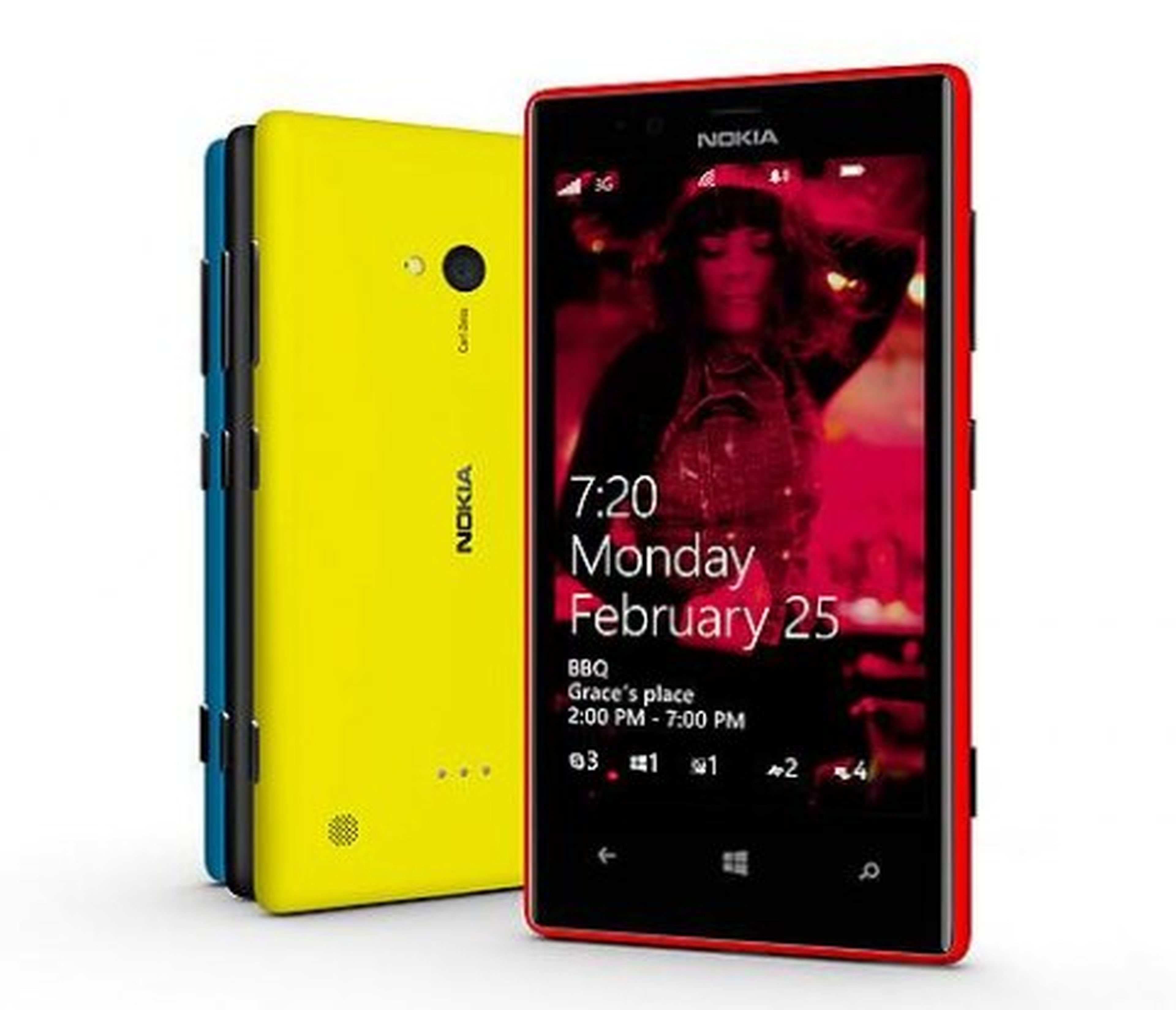 Nuevos smartphones Nokia Lumia 720 y 520 en MWC