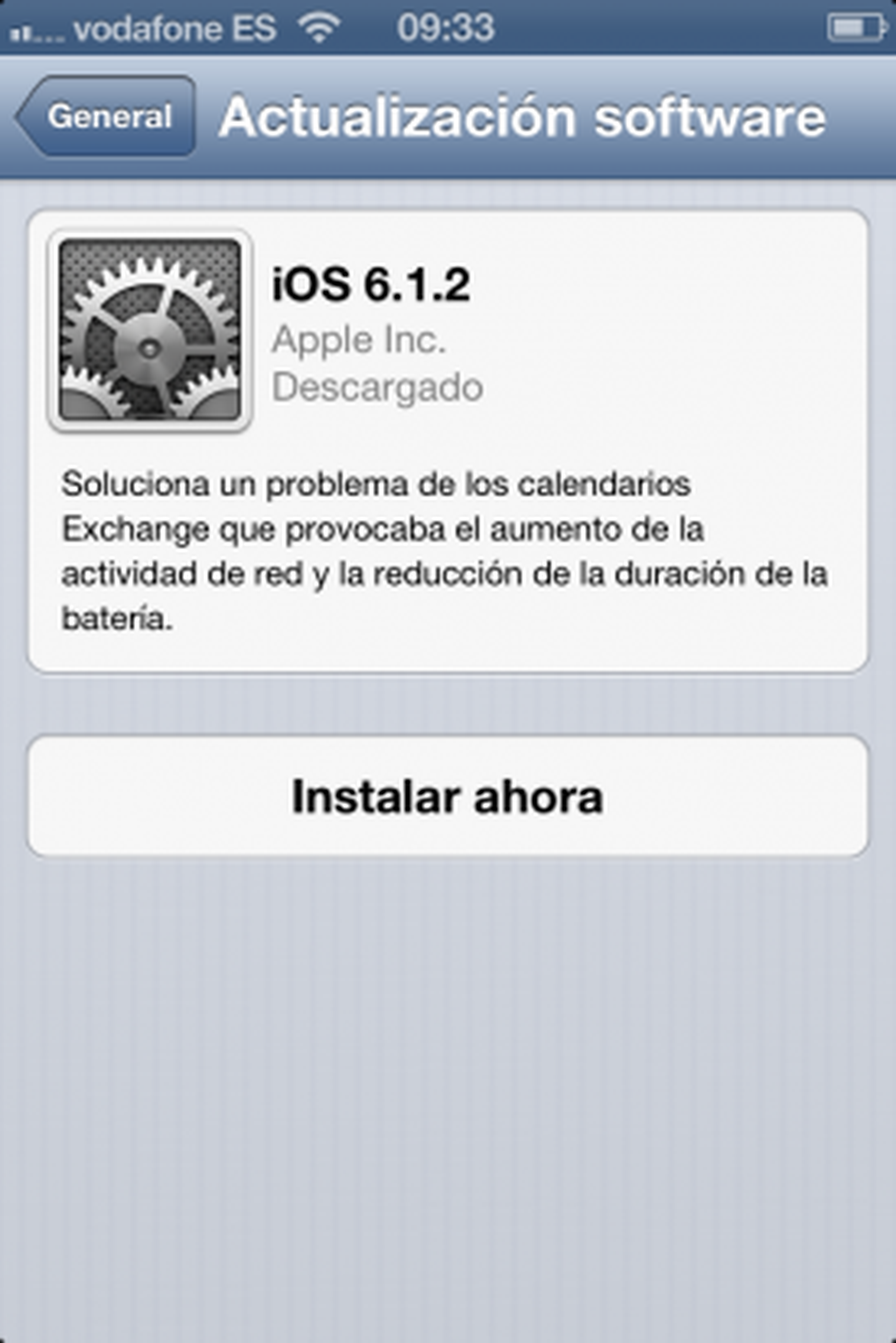 Actualiza el software a iOS 6.1.2 para hacer jailbreak a tu iPhone o iPad