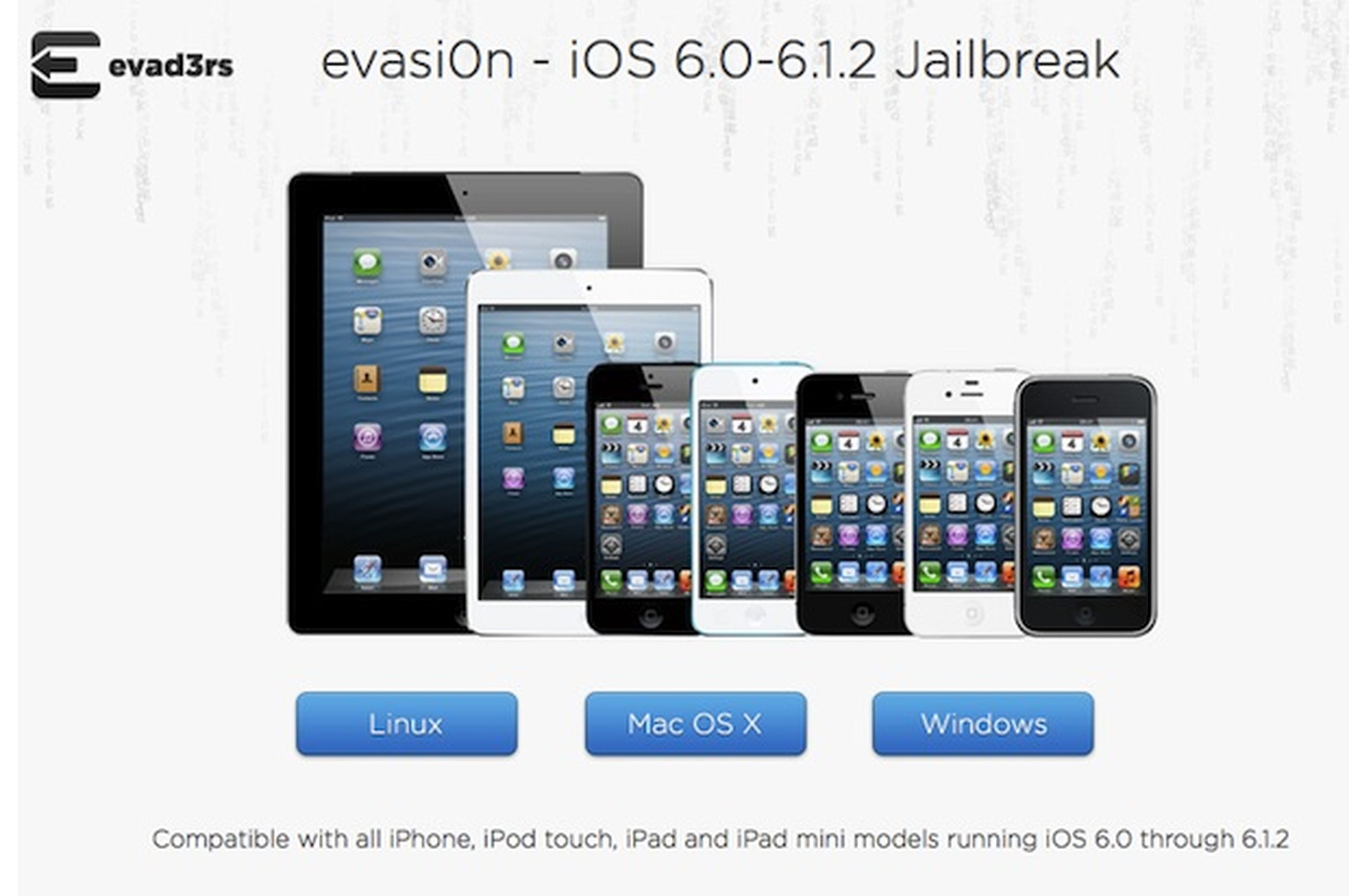 Descarga e instala evasi0n en tu ordenador para hacer jailbreak en tu iPhone o iPad