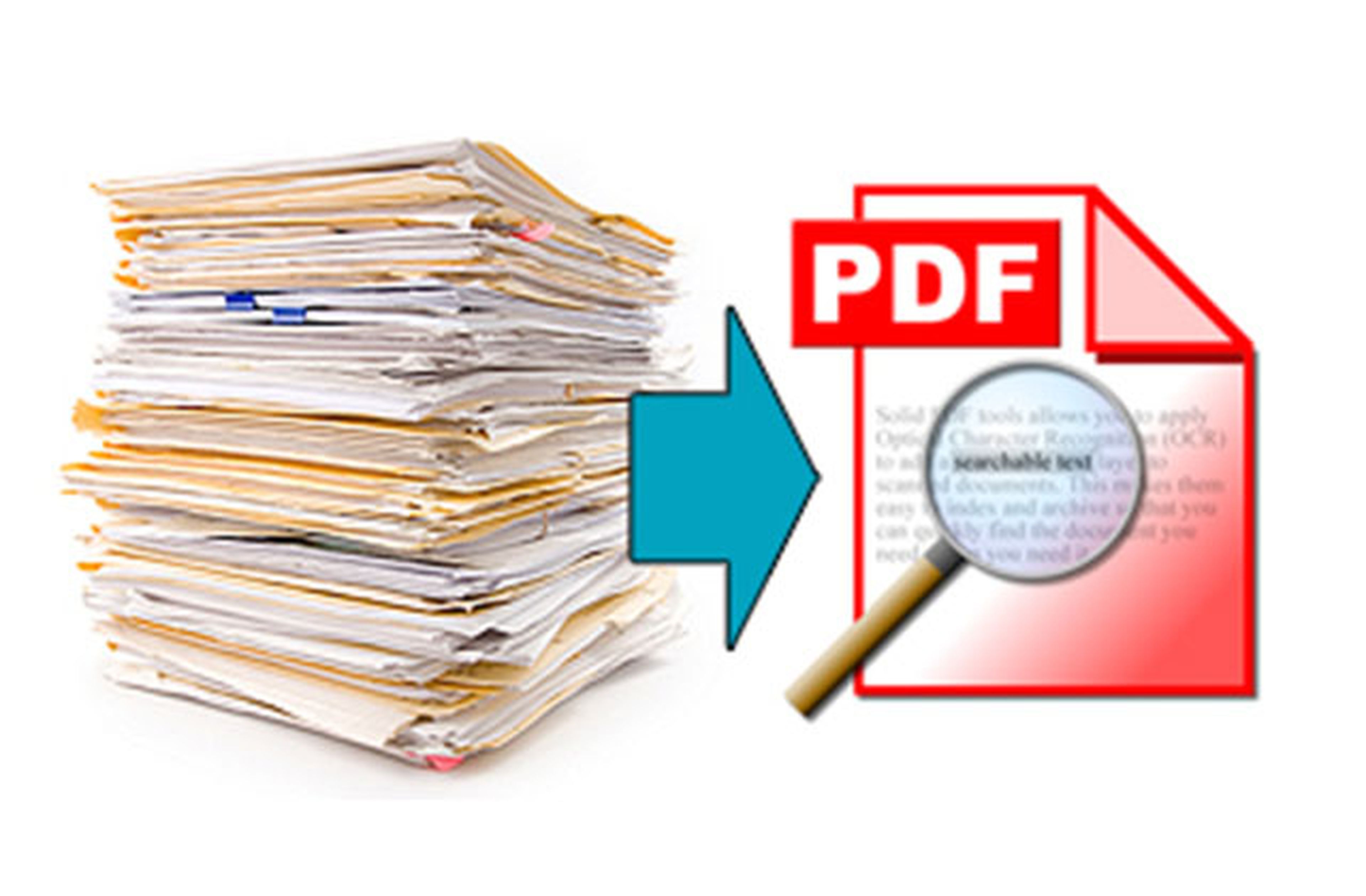 Convierte páginas escaneadas en PDF