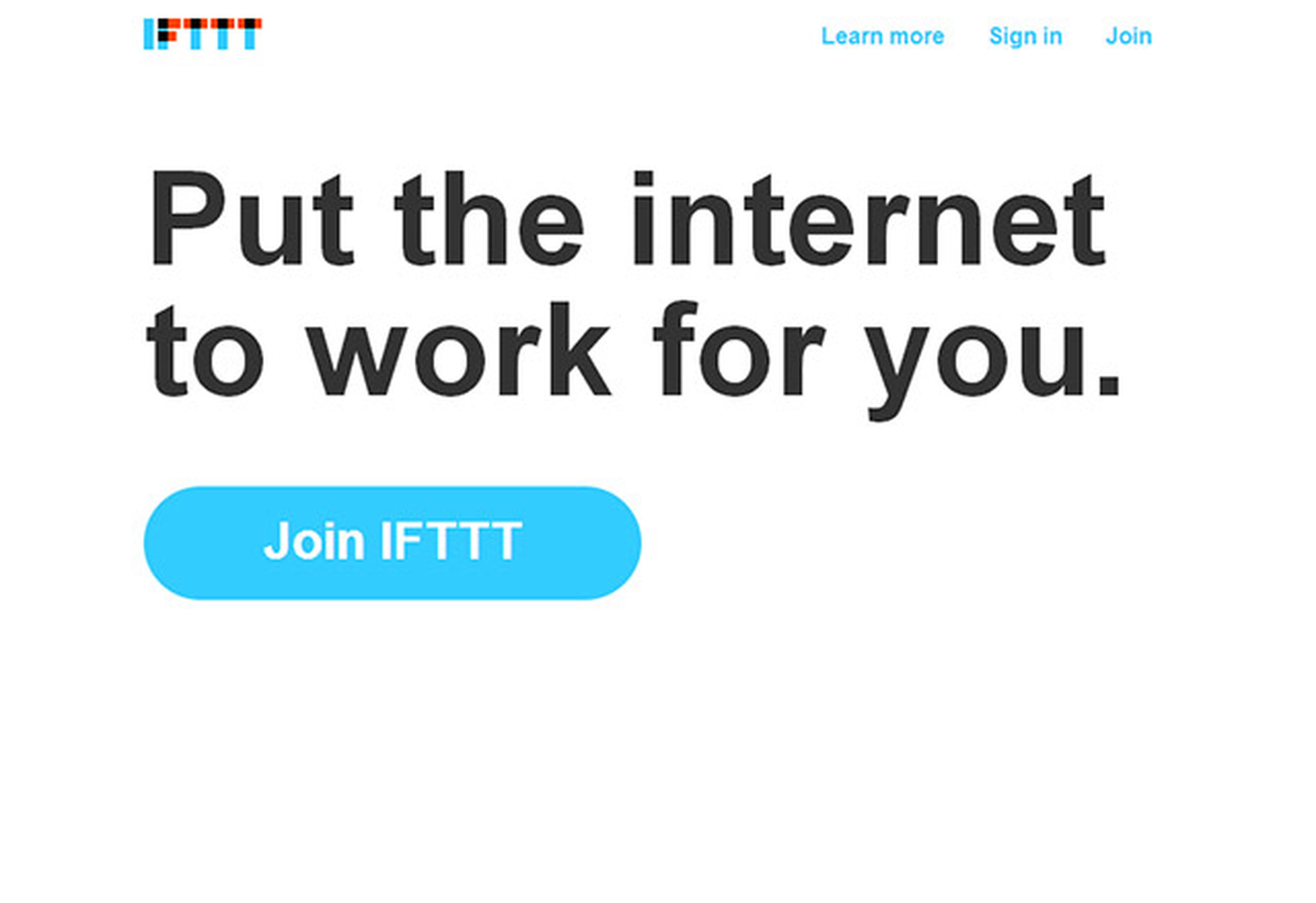 Regístrate en IFTT