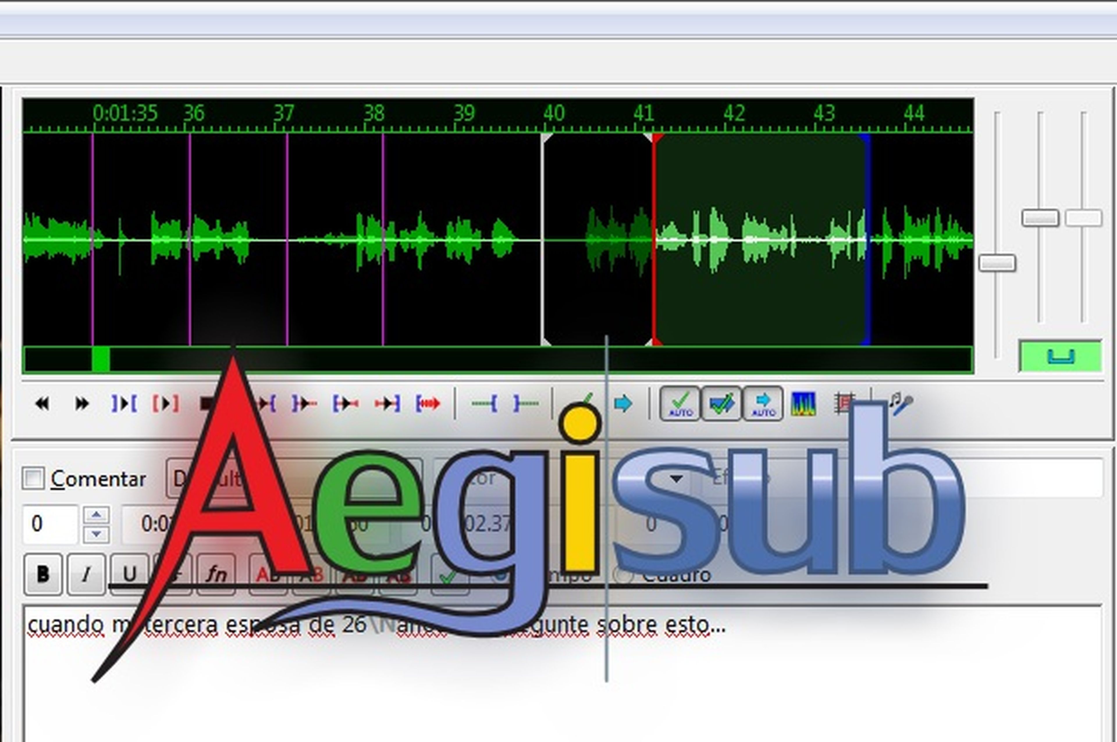 Sincroniza y repara los subtítulos dañados con Aegisub