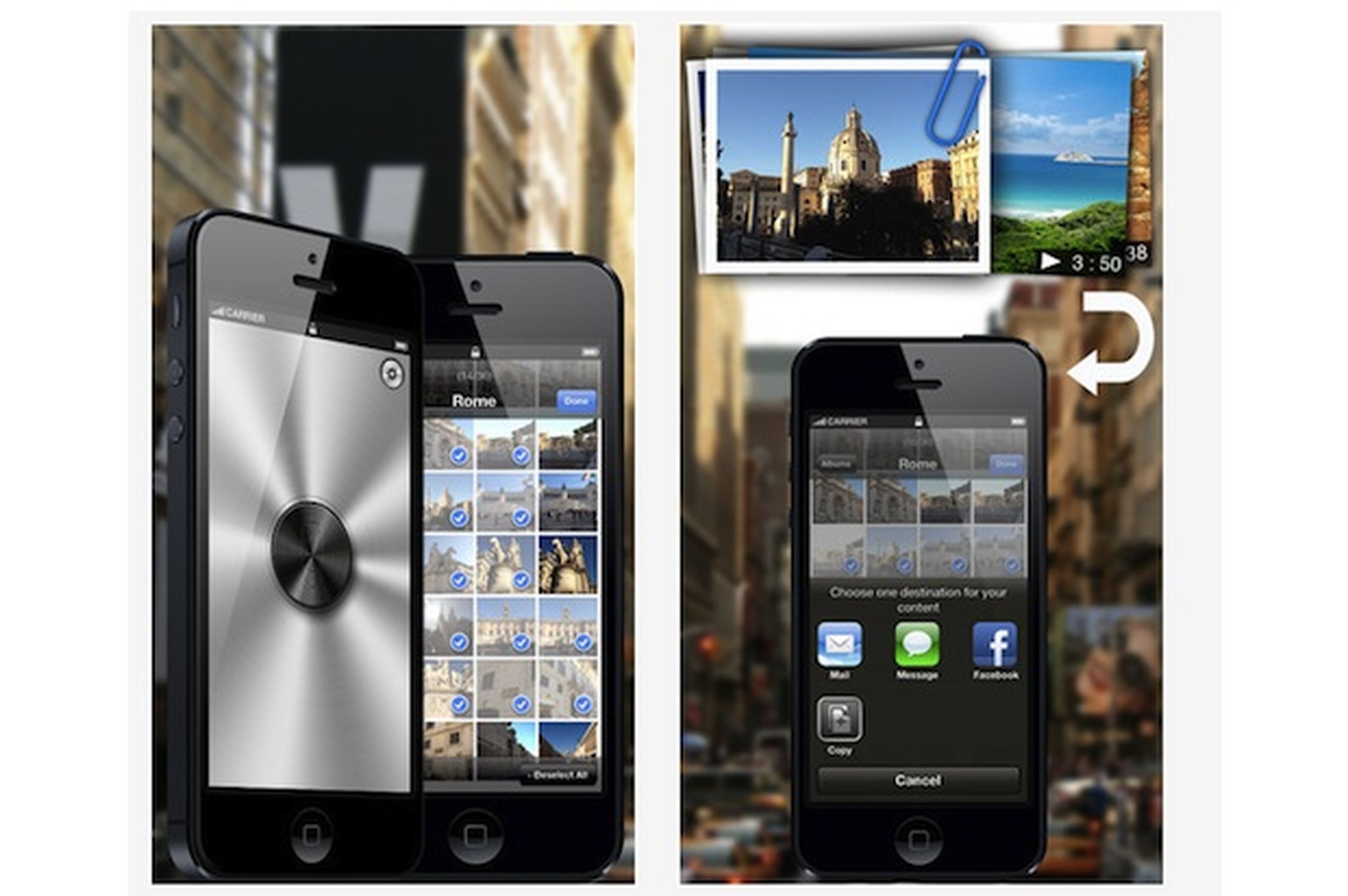 Adjunta varias imágenes o vídeos en iPhone y iPad