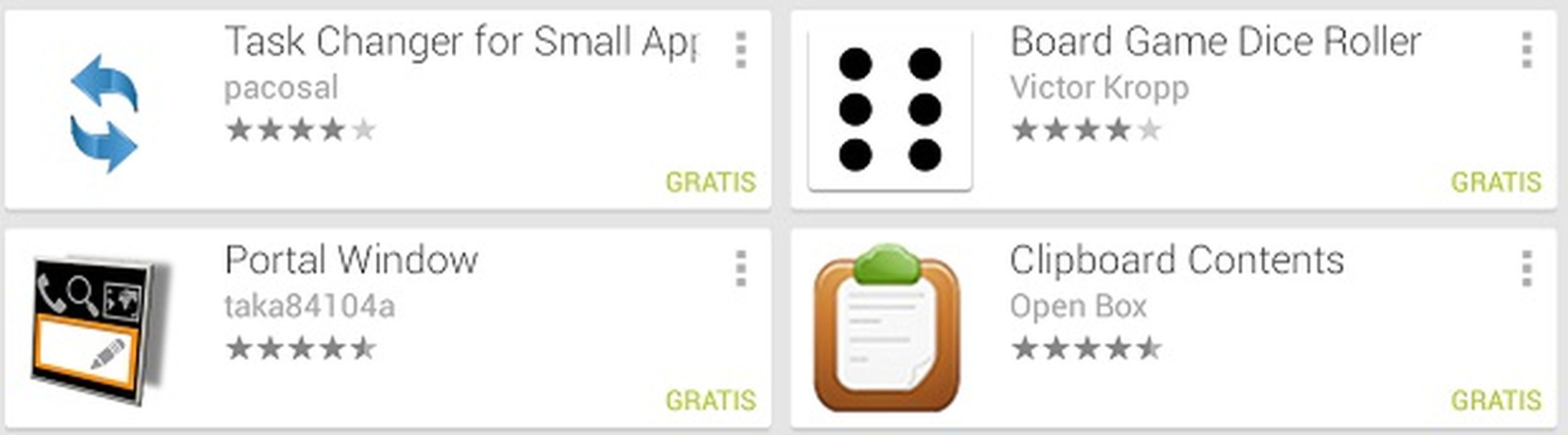 En Google Play hay cada vez más small apps disponibles