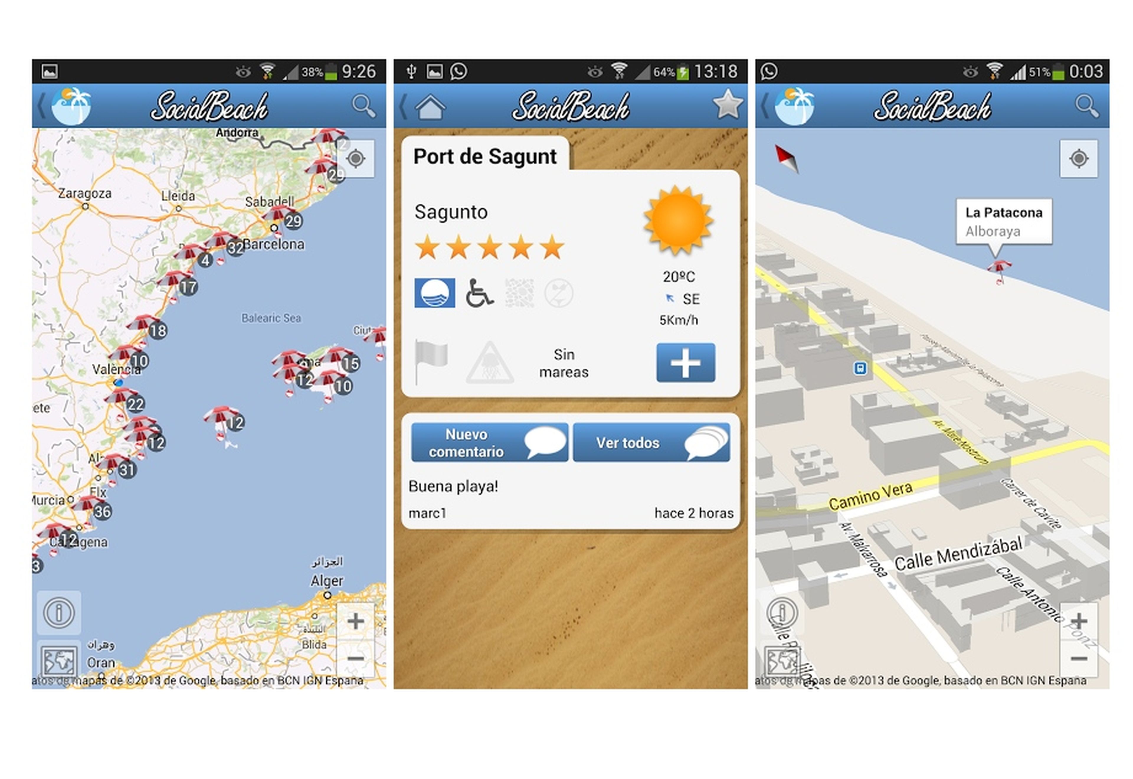 SocialBeach, app sobre el estado de las playas