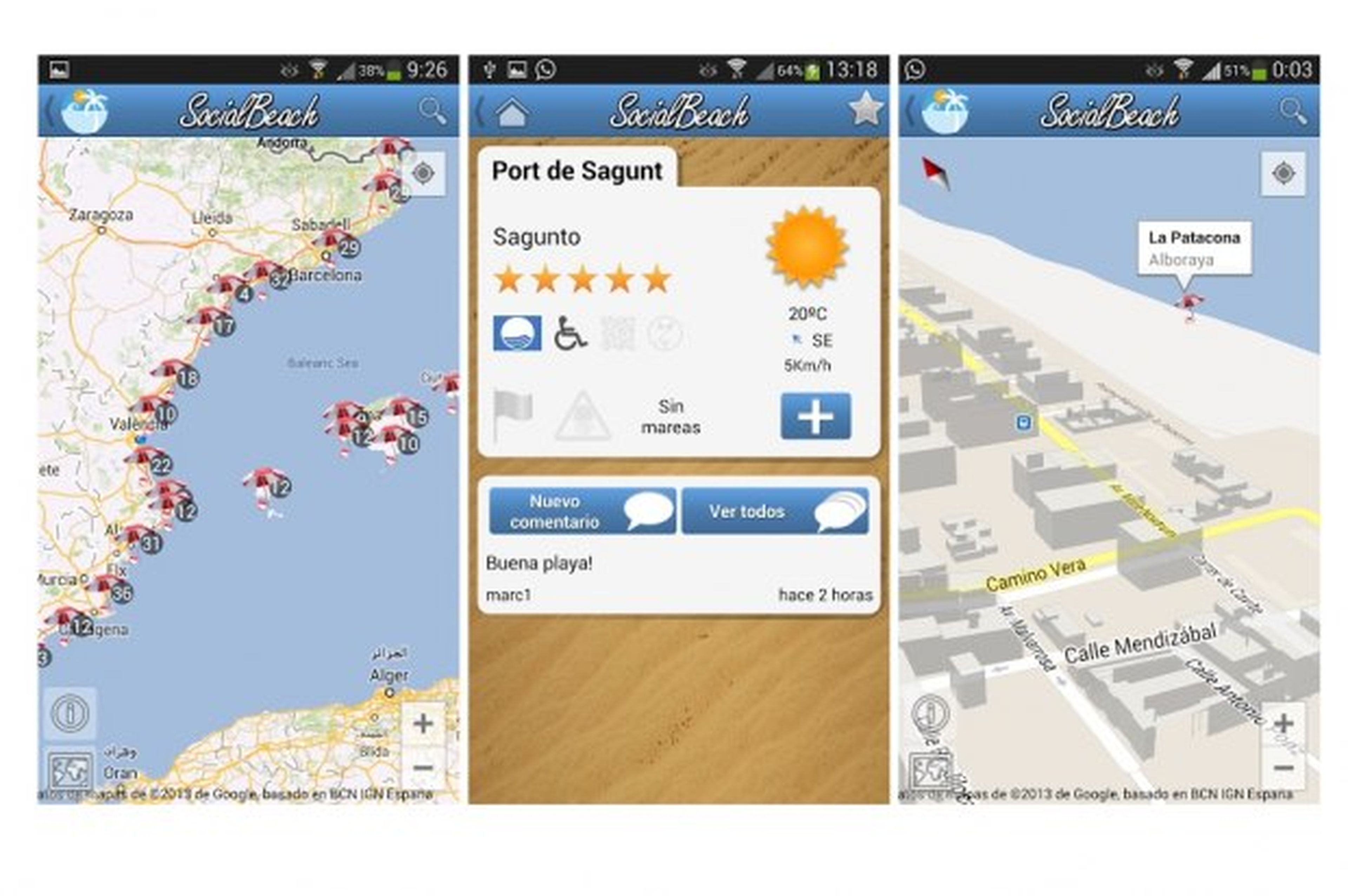 Social Beach: el estado de las playas en tu iPhone o Android