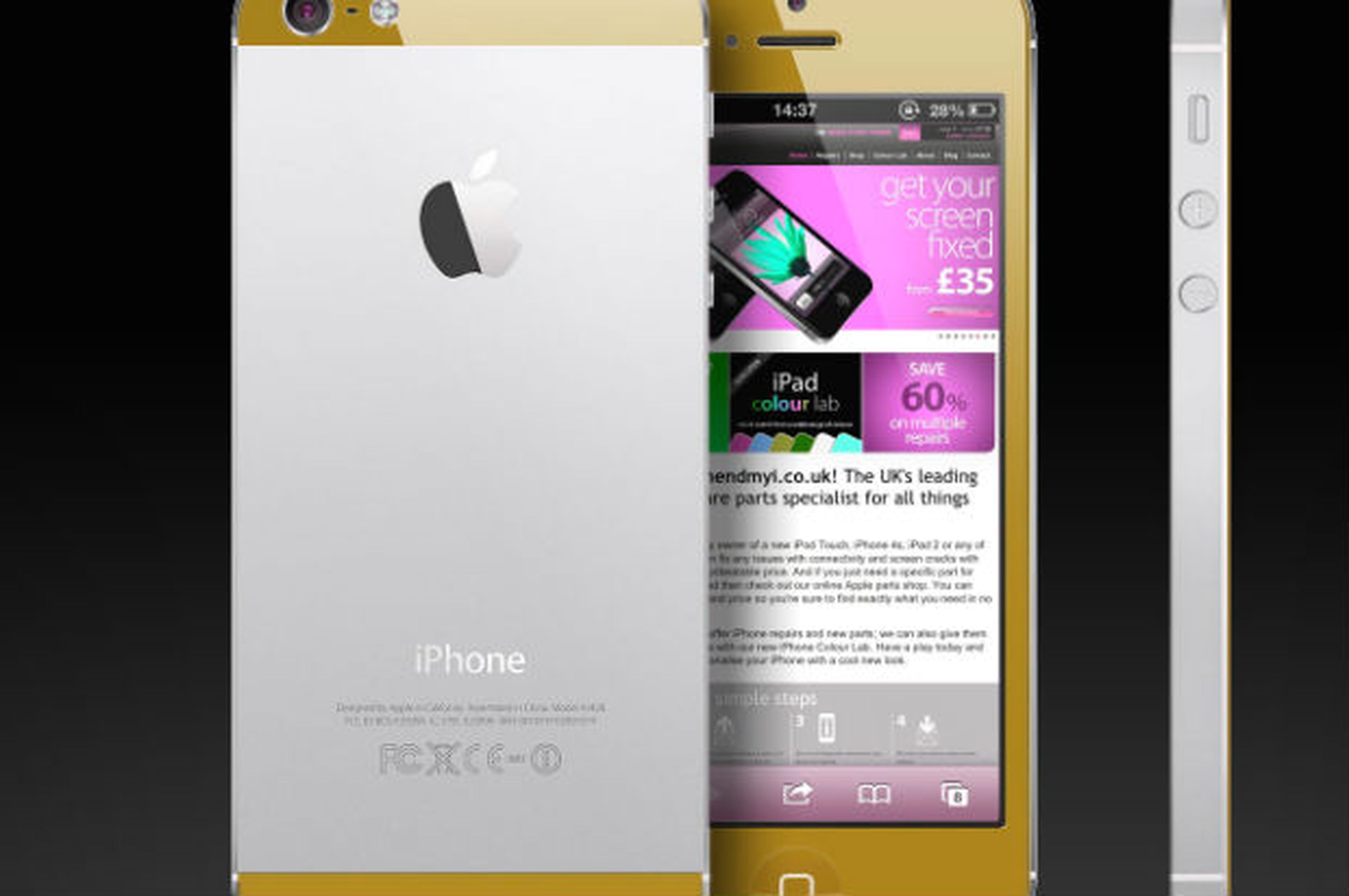 iPhone 5S en color dorado con 4G LTE Advanced