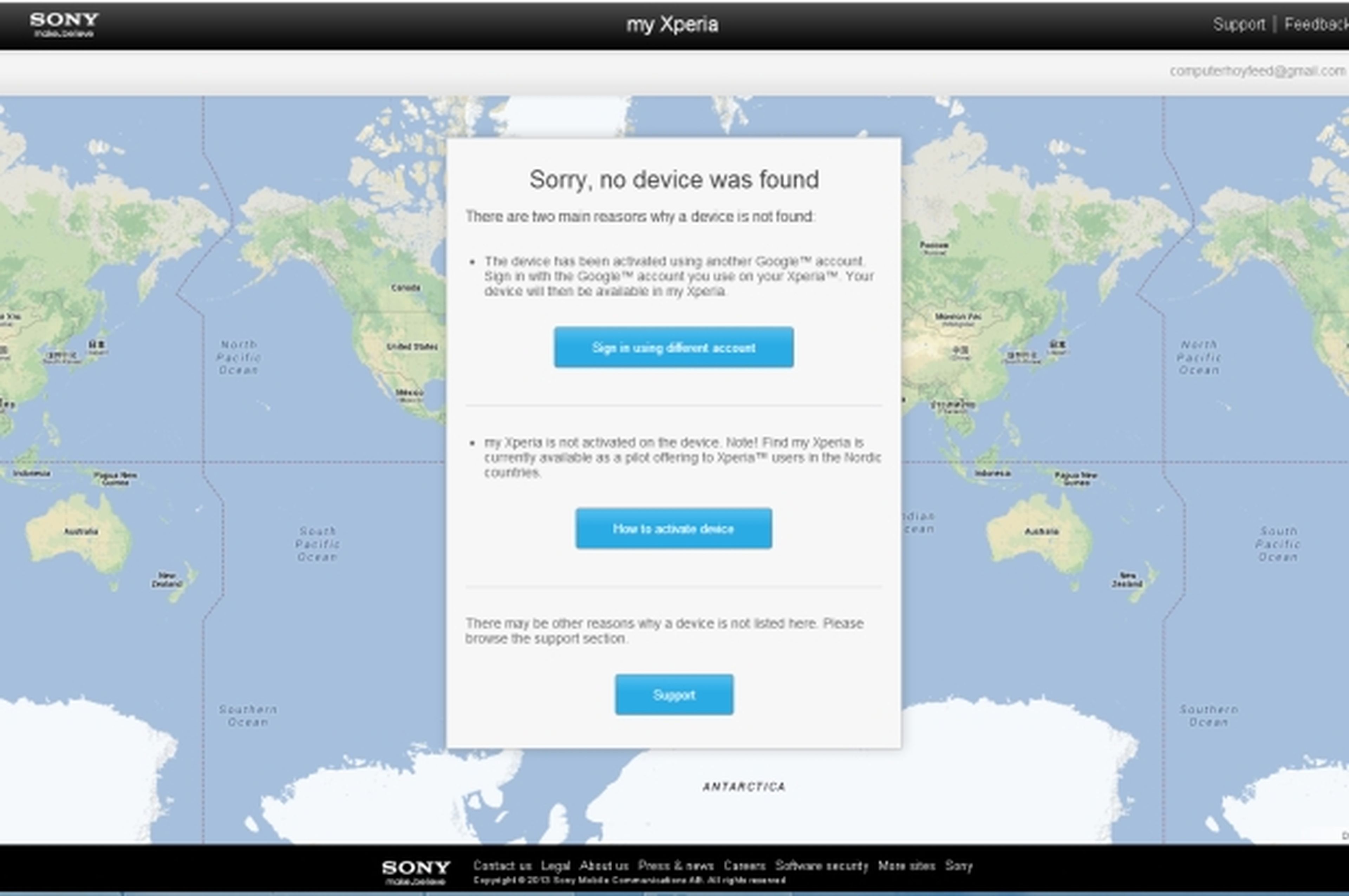 My Xperia, una app para localizar tu smartphone de Sony
