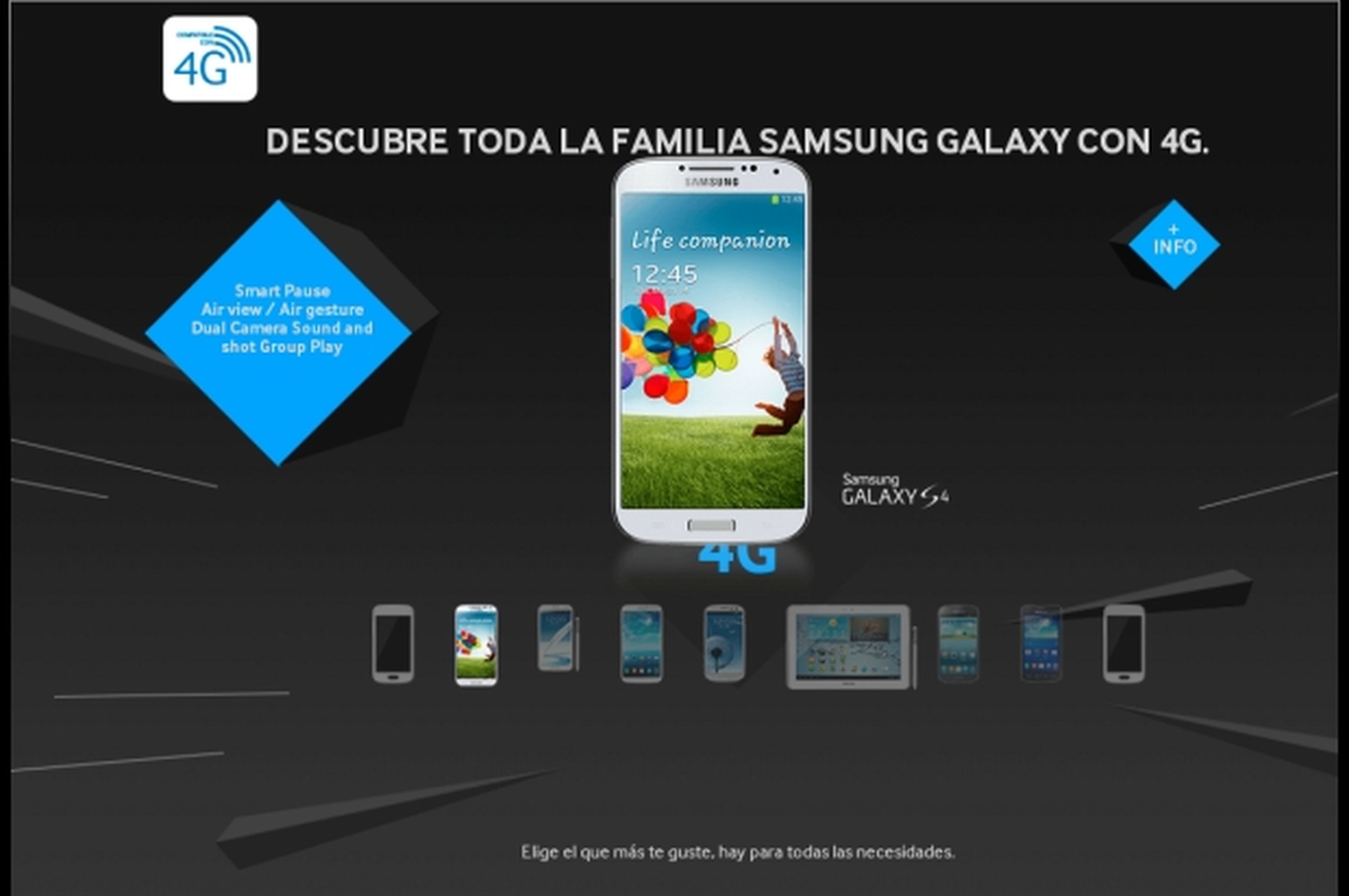 Samsung presenta sus smartphones y tablets 4G en España