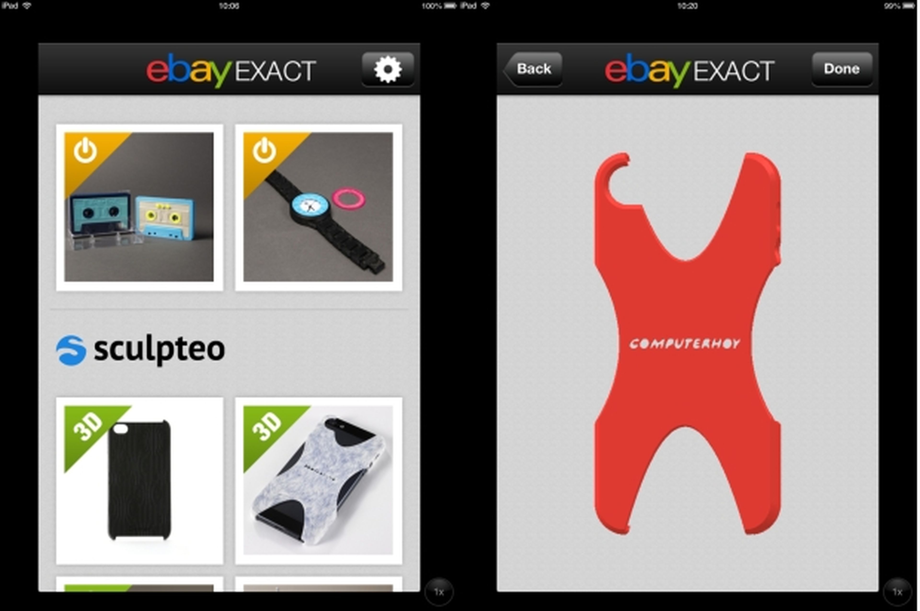 eBay Exact, una app para comprar objetos impresos en 3D