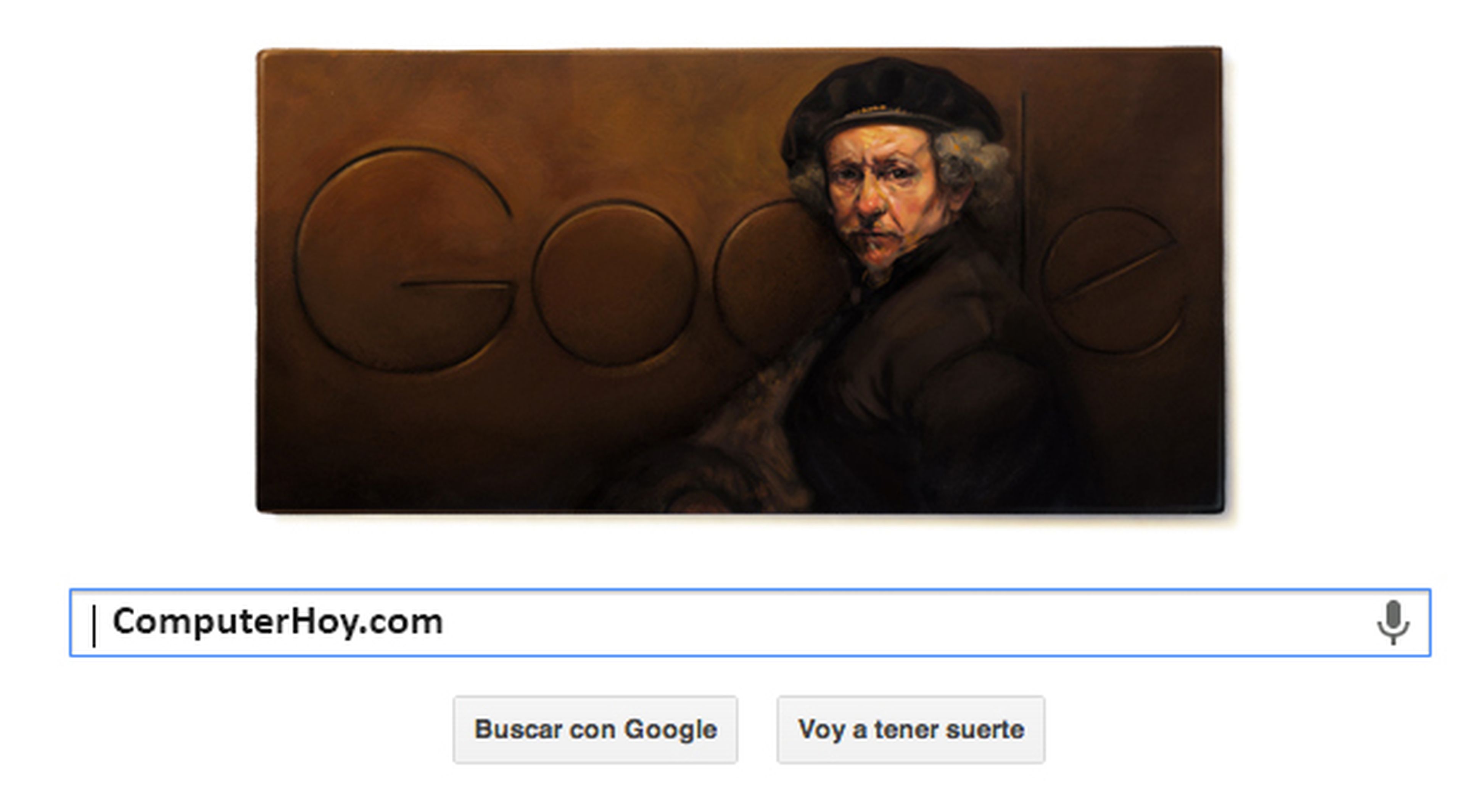 Rembrandt van Rijn graba la portada de Google con un doodle