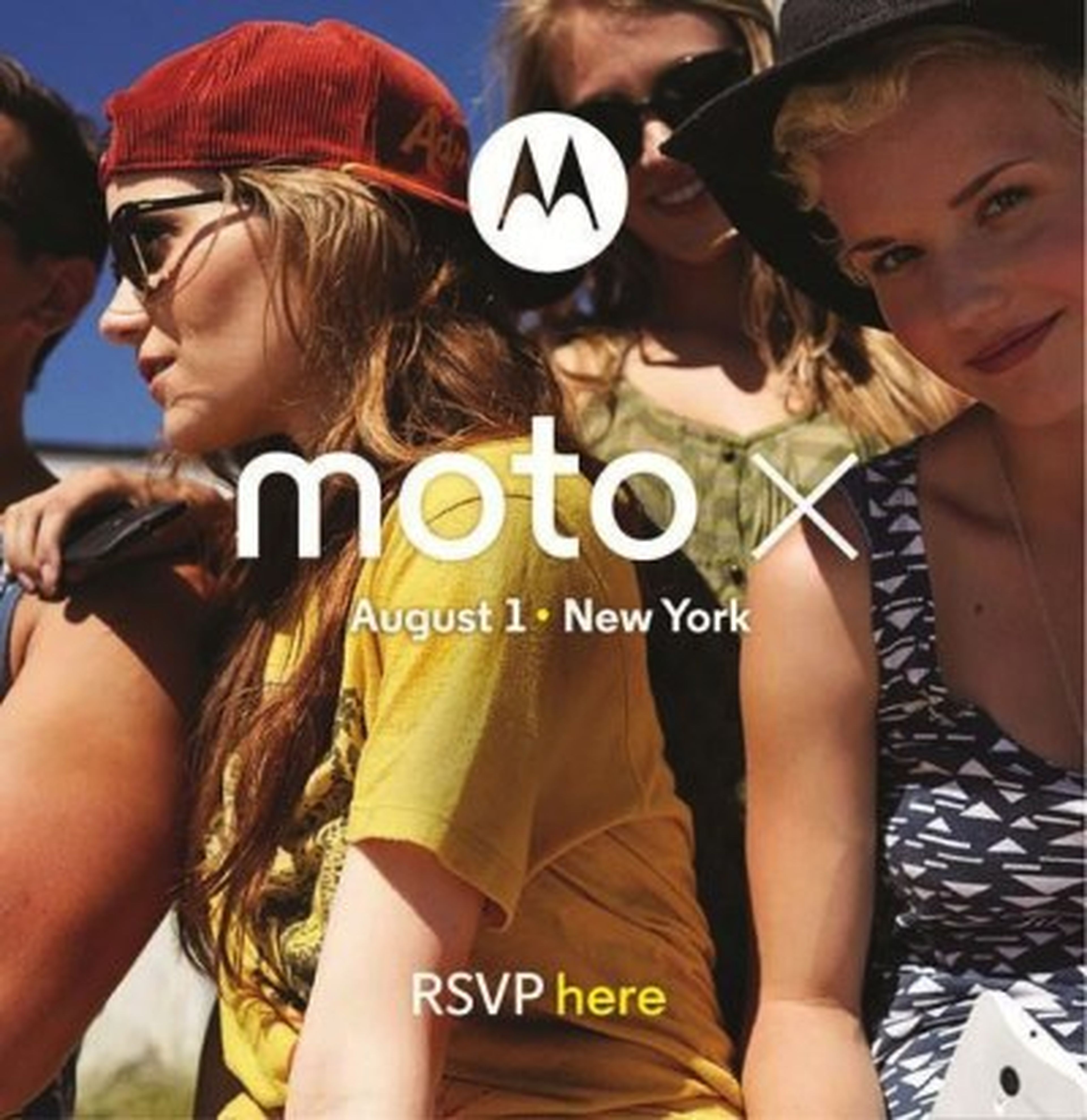 Invitación al evento de lanzamiento del Moto X