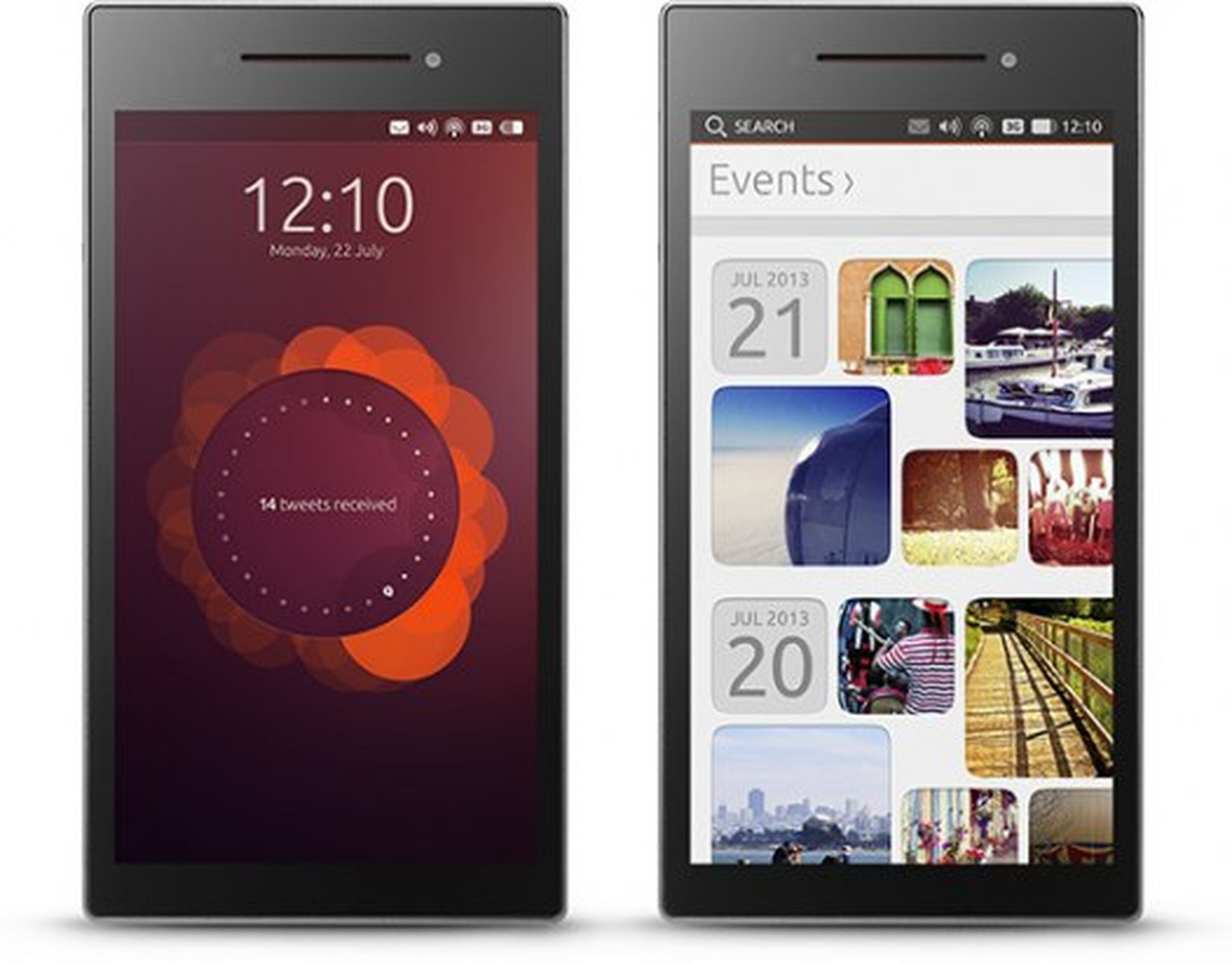 Ubuntu Edge, home screen