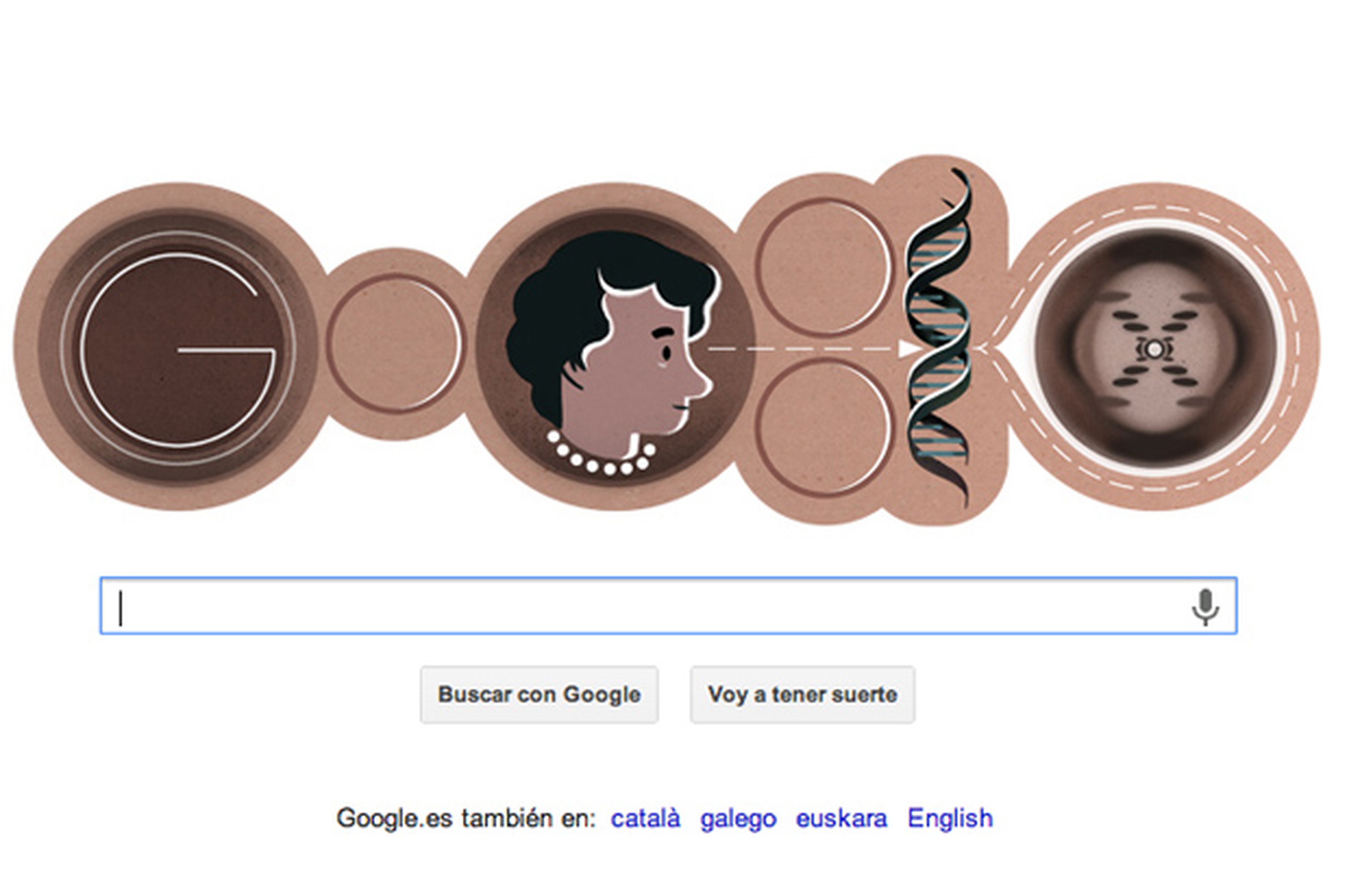 Google Doodle celebra el nacimiento de Rosalind Franklin