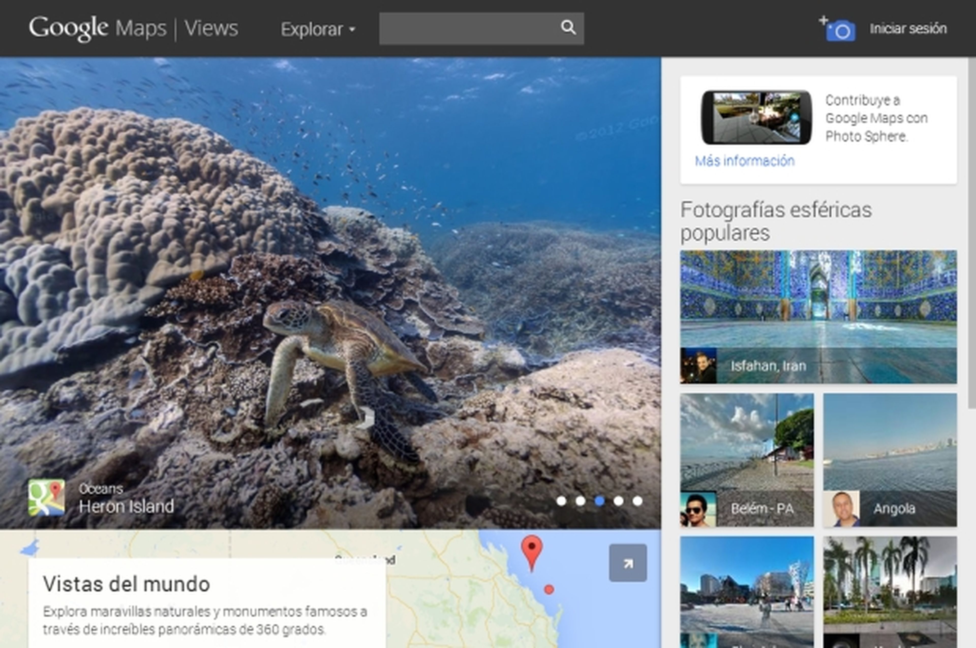 Google estrena Views, un servicio para compartir fotos panorámicas de 360 grados