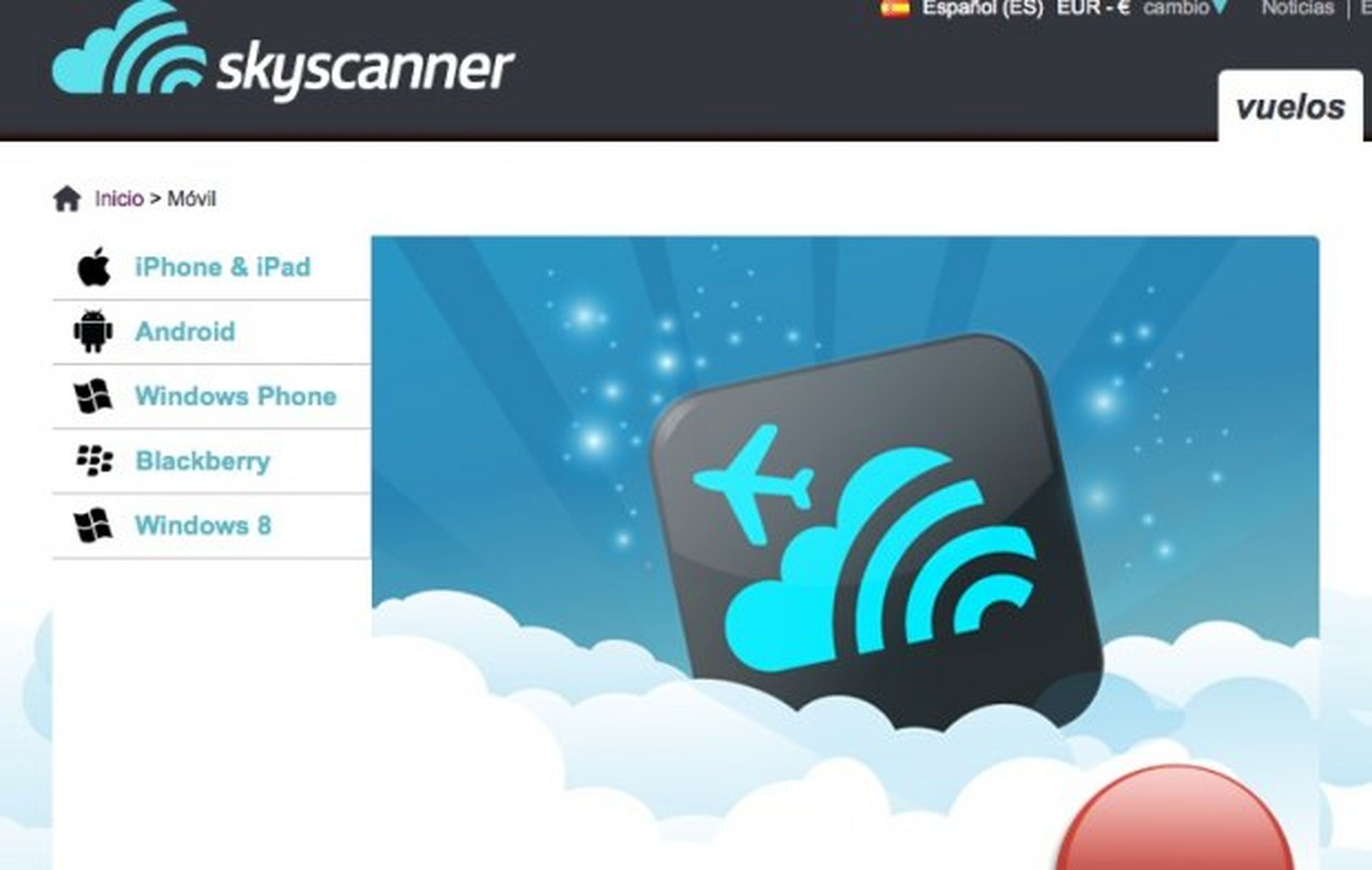 Descarga la app de Skyscanner