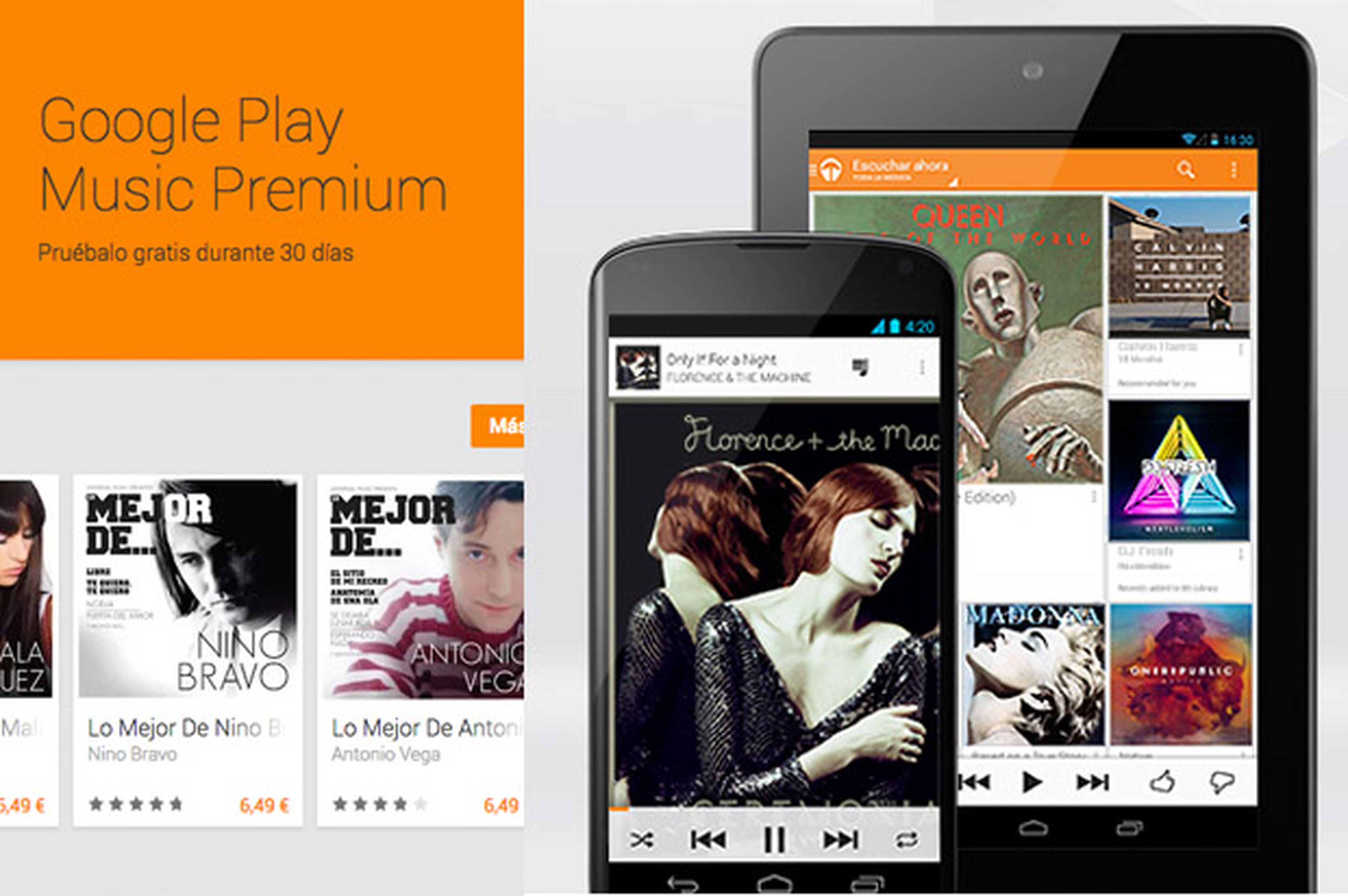 Google Play Musisc Premium disponible para Android