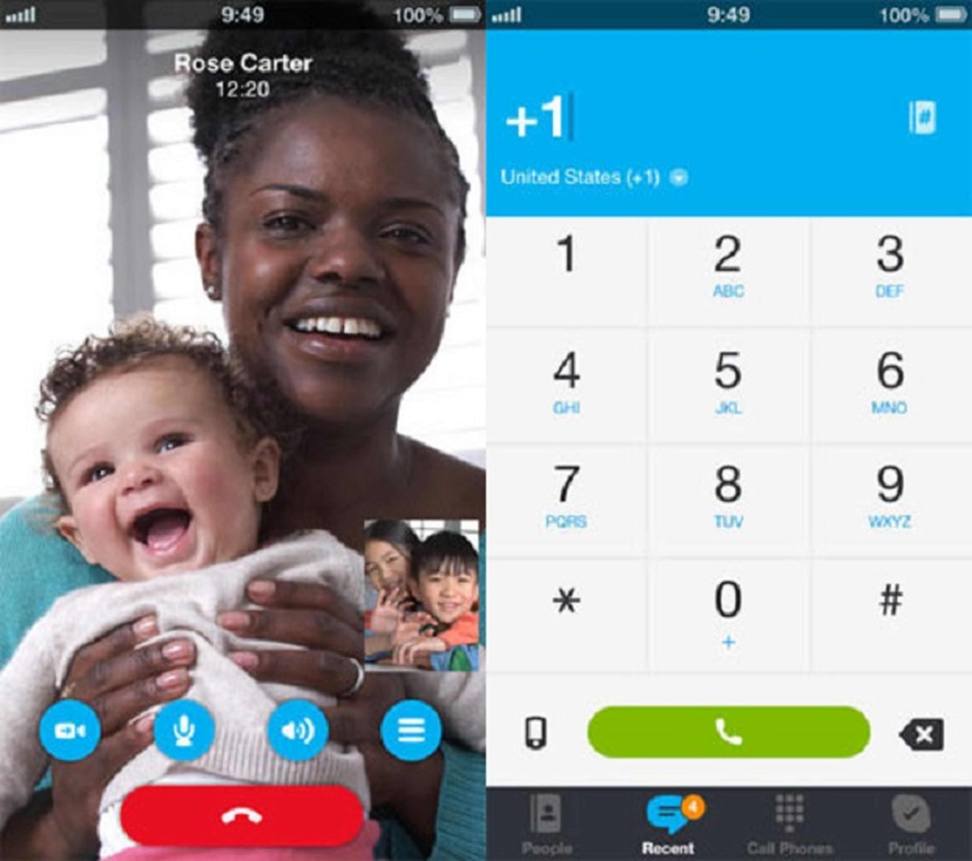 Skype se actualiza para incluir videollamadas HD en iPhone 5