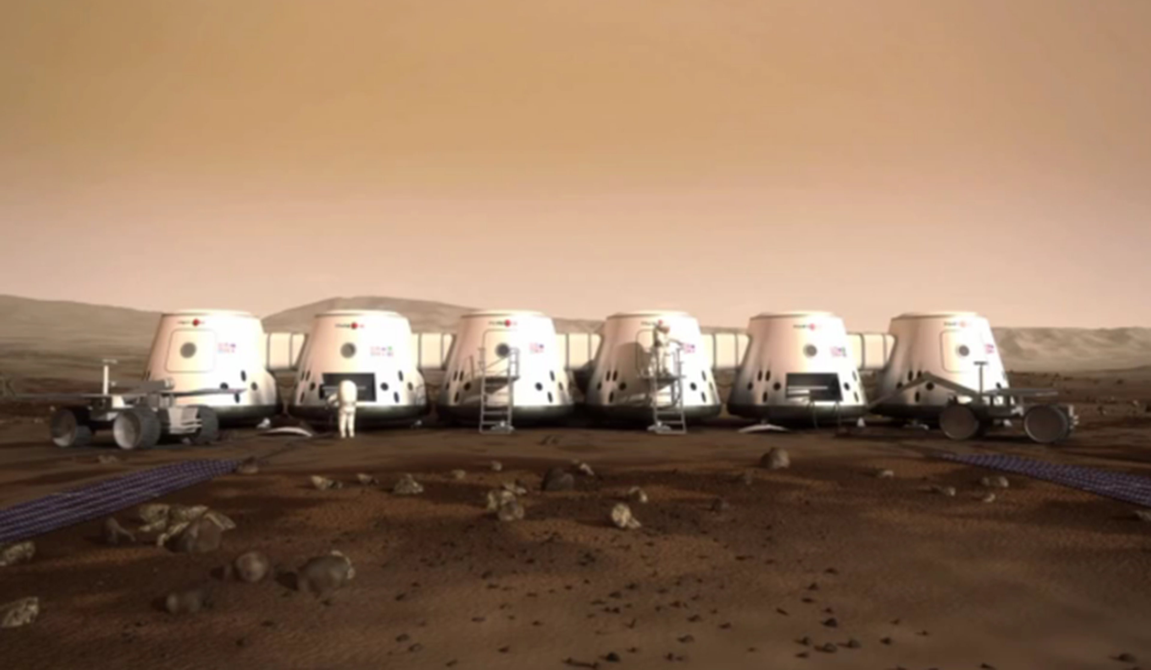 IlustraciÃ³n asentamiento propuesto Mars One