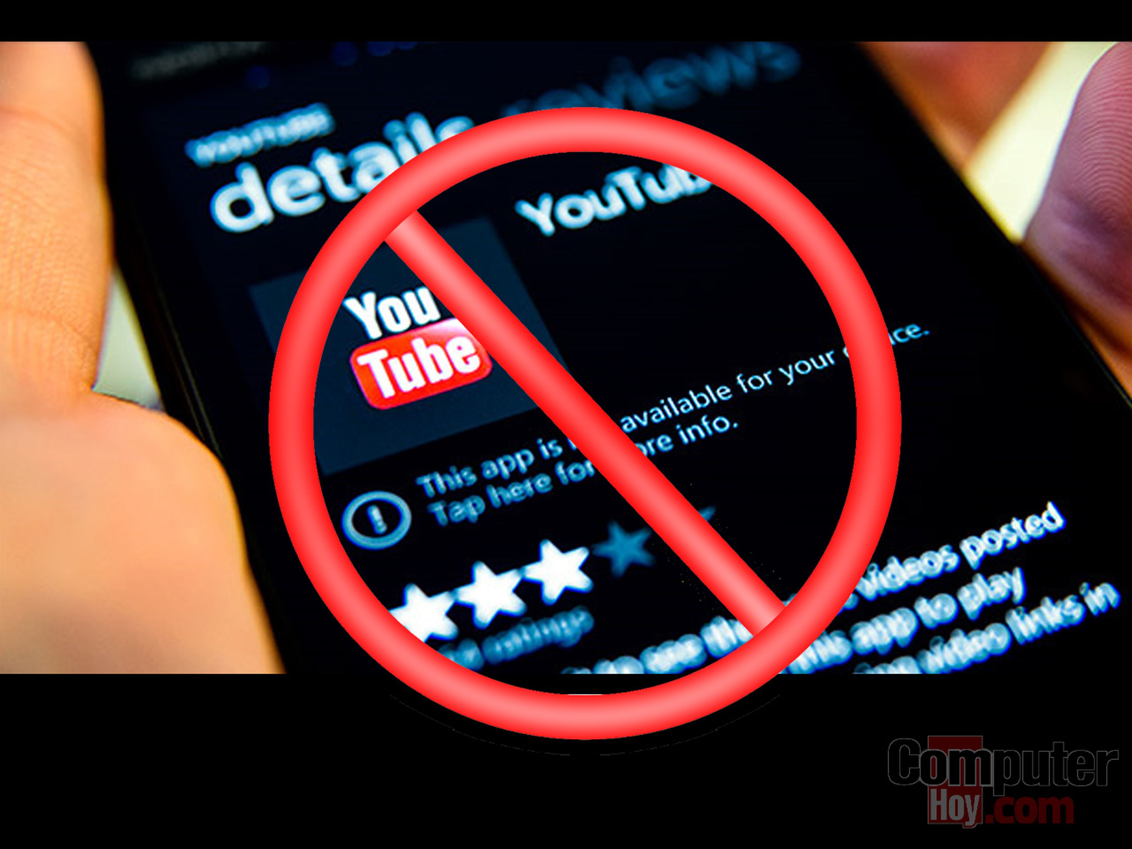 Google bloquea el acceso a Youtube desde la app para WPhone