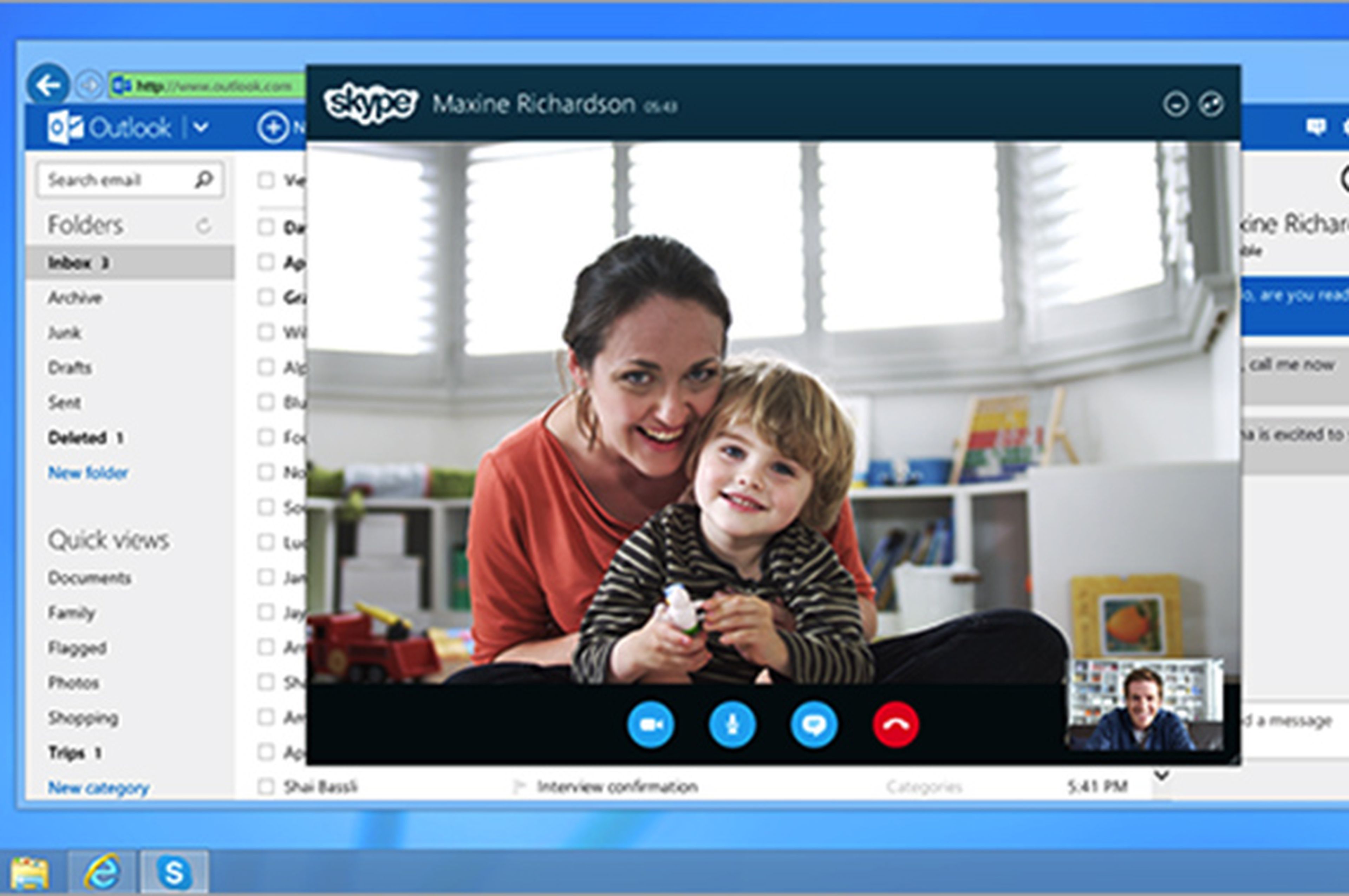 Microsoft integra Skype con Outlook.com