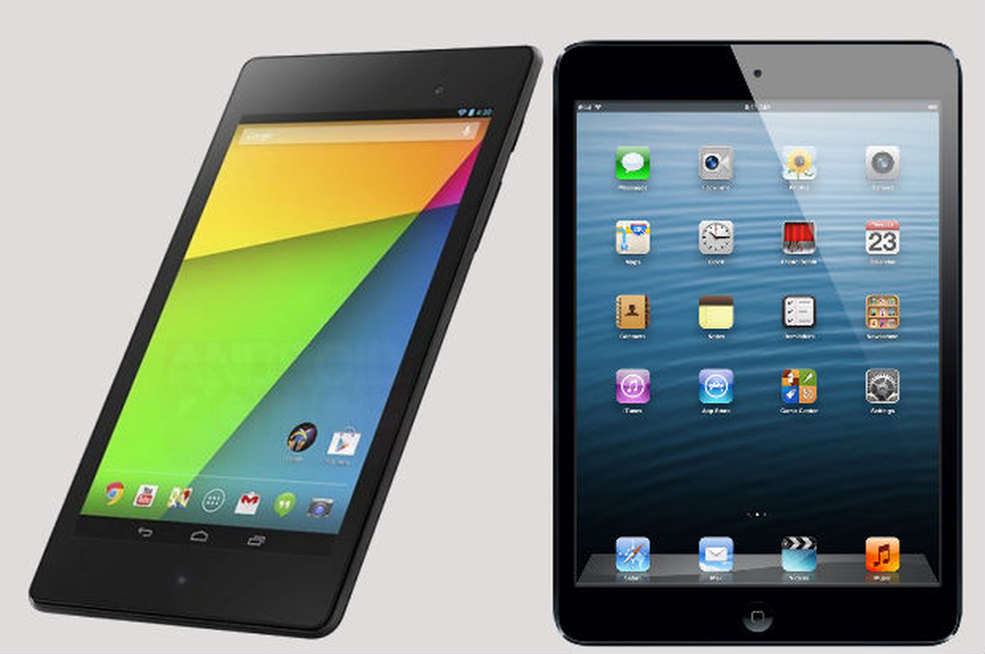 Comparativa entre el nuevo Nexus 7 y el iPad Mini